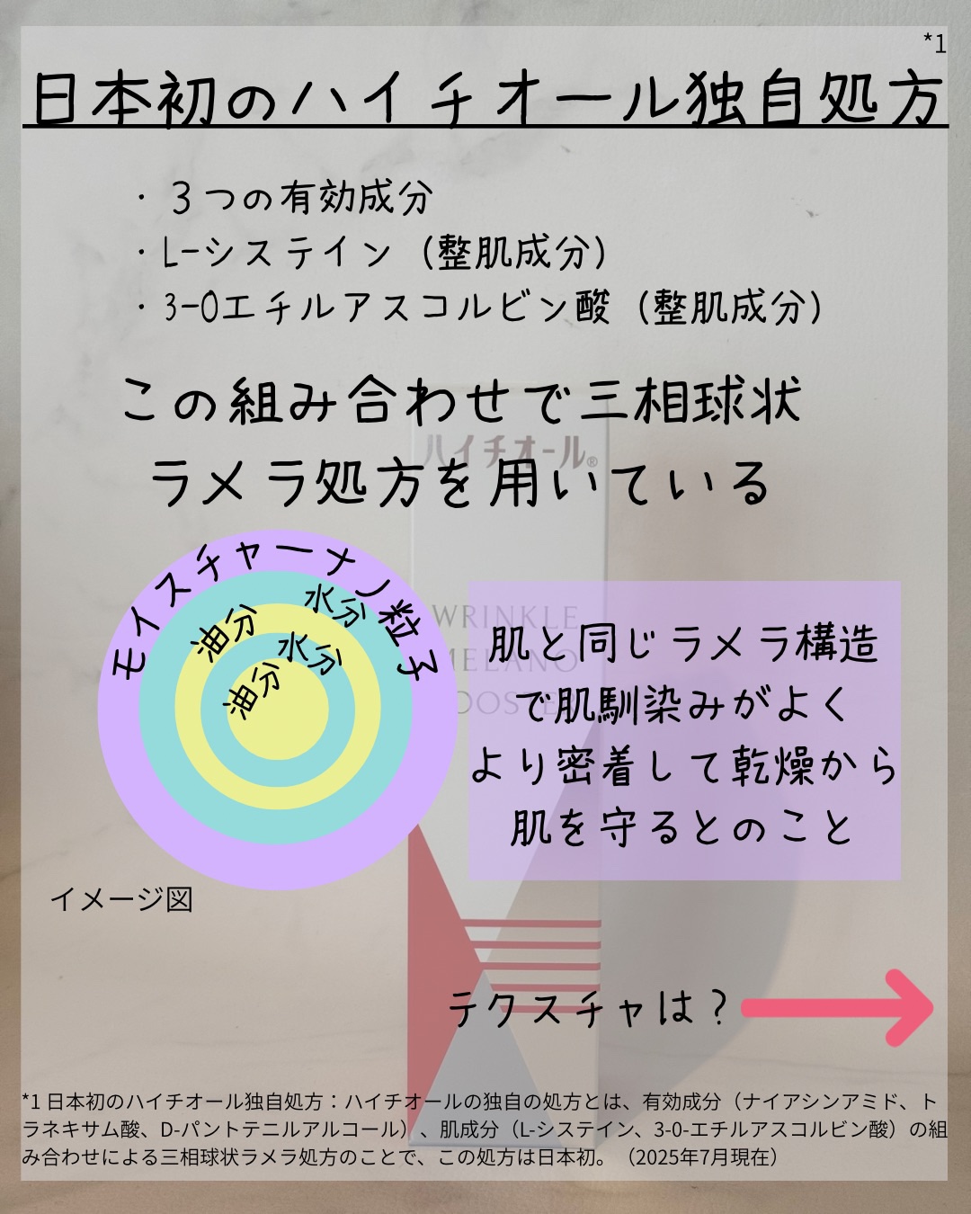 ハイチオール リンクルメラノブースター（薬用導入美容液）/エスエス製薬/美容液を使ったクチコミ（3枚目）