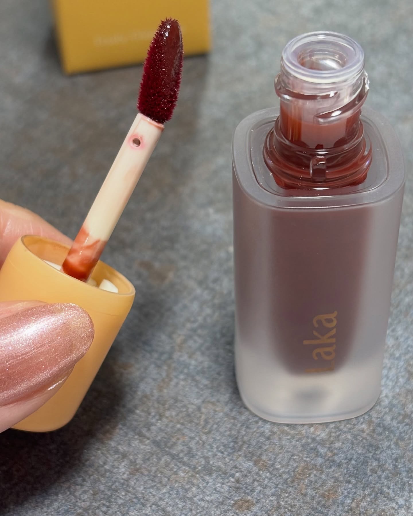 フルーティーグラムティント/Laka/リップティントを使ったクチコミ（2枚目）