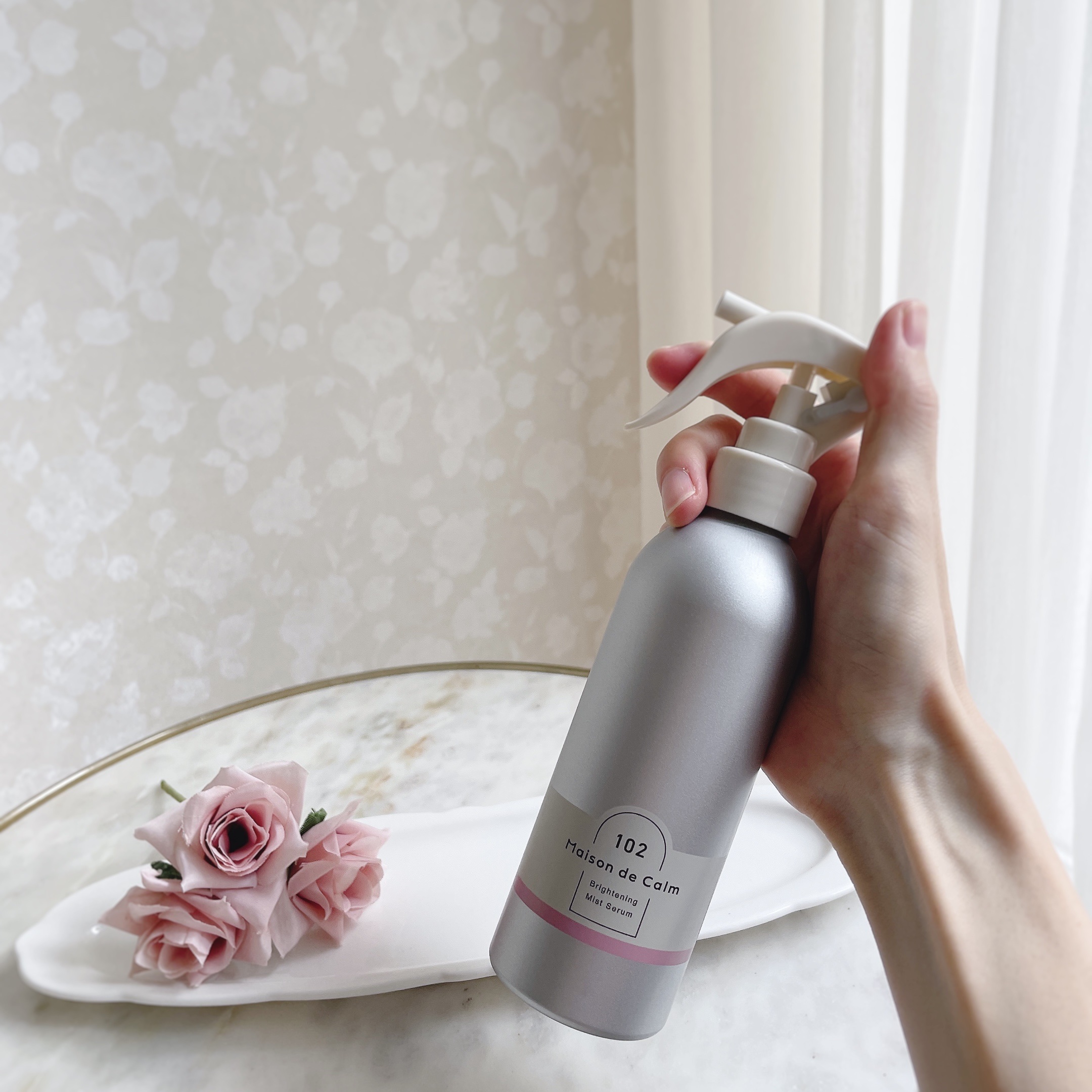 メゾン ド カーム  ブライトニング ミストセラム ローズムスク/ナリスアップ/ボディローションを使ったクチコミ（2枚目）