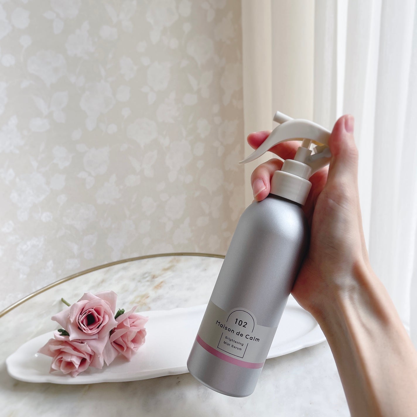 メゾン ド カーム ブライトニング ミストセラム ローズムスク/ナリスアップ/ボディローションを使ったクチコミ(2枚目)