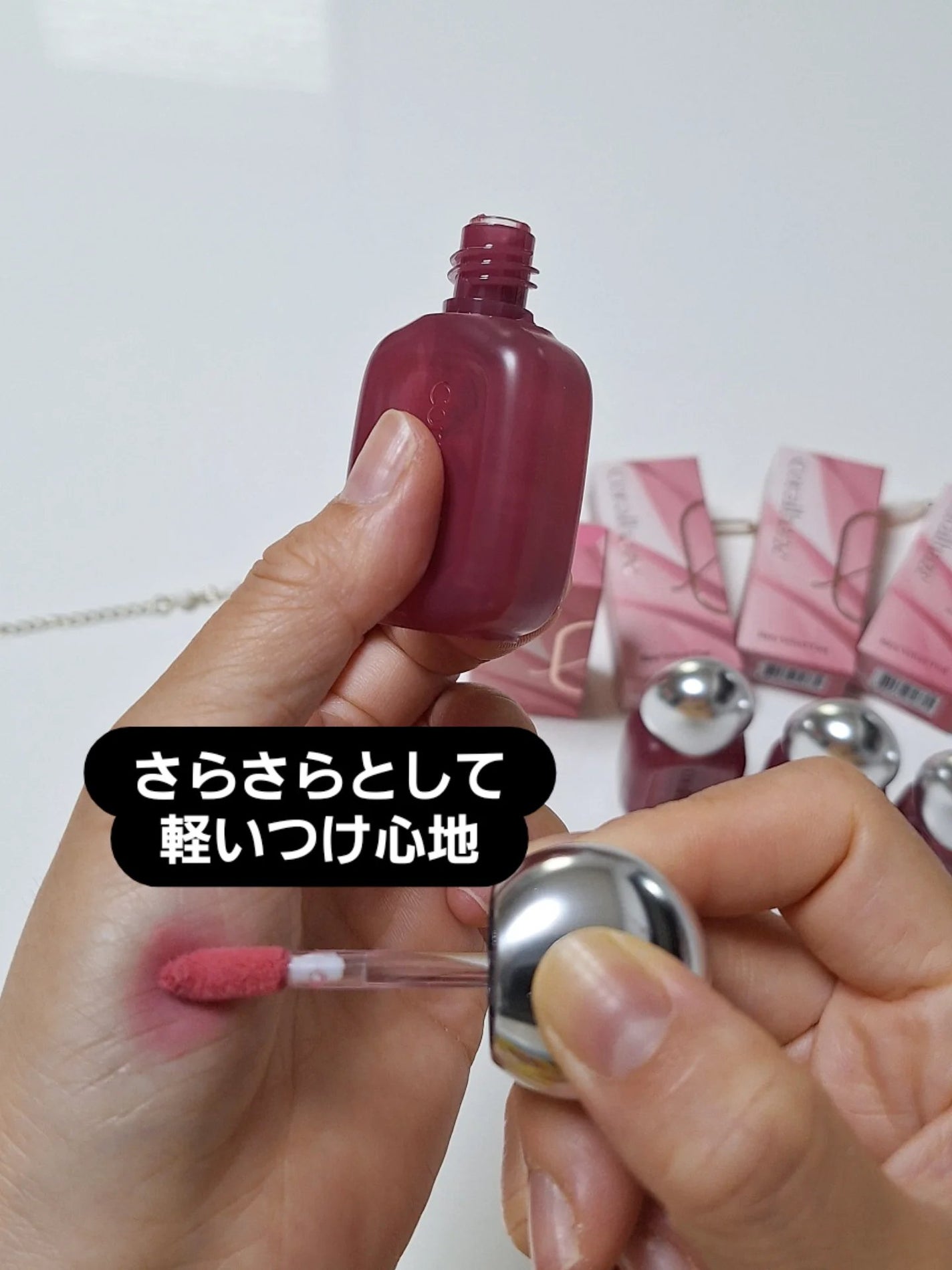 ベア ベルベット ティント/Coralhaze/リップティントを使ったクチコミ(4枚目)