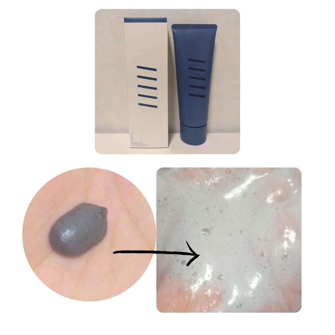 菊炭＆酒粕配合 洗顔フォーム/NAIA/洗顔フォームを使ったクチコミ（2枚目）