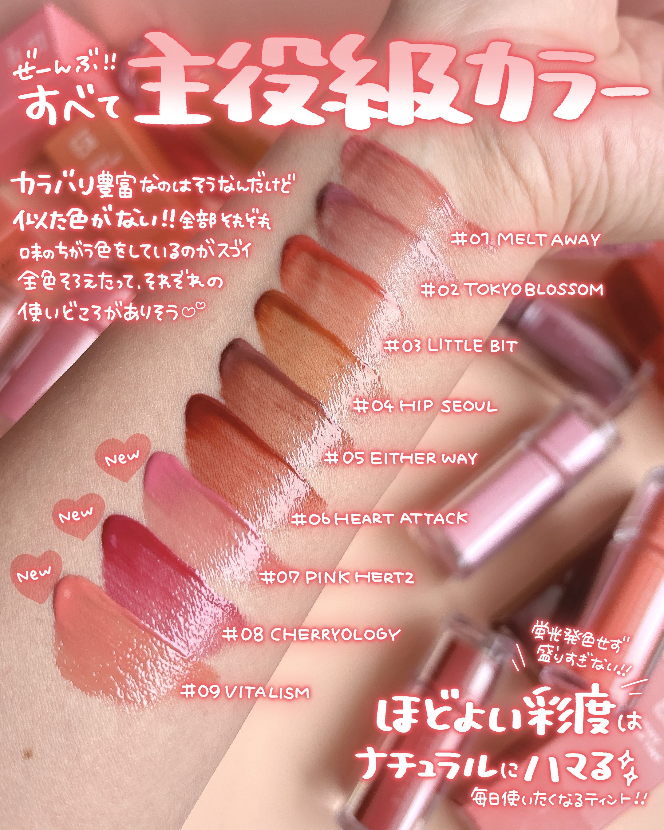 Dewy Syrup Tint/EITHER＆/口紅を使ったクチコミ（2枚目）