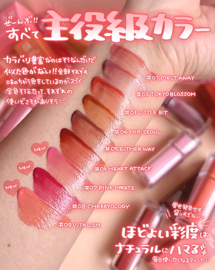 Dewy Syrup Tint/EITHER&/口紅を使ったクチコミ(2枚目)