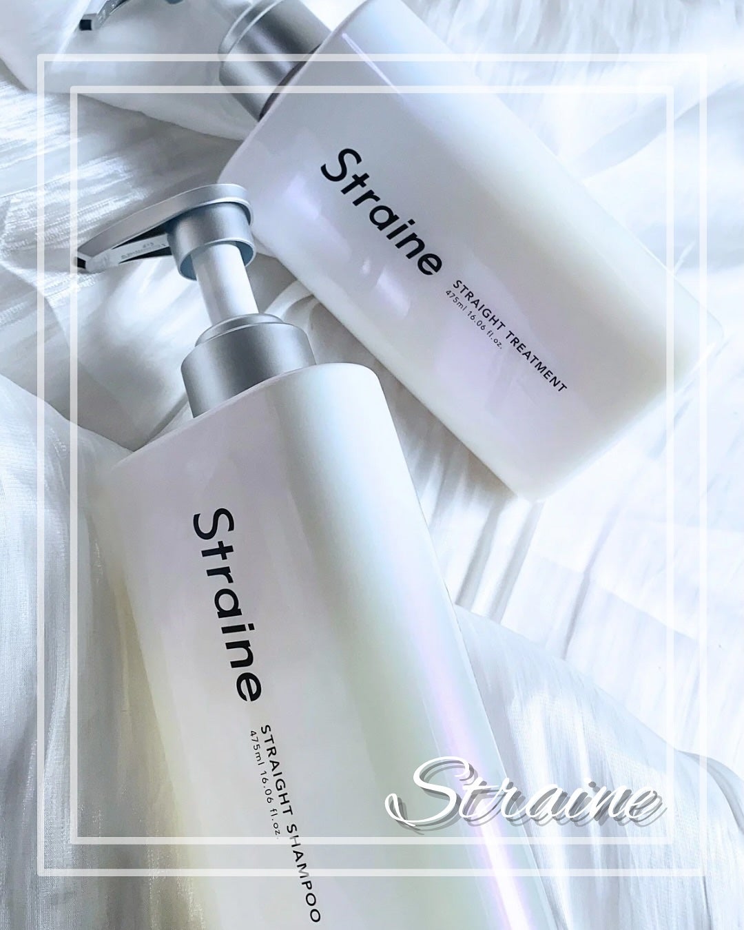 ストレートシャンプー/ストレートトリートメント ホワイトブロッサムの香り/Straine/市販シャンプーを使ったクチコミ(1枚目)