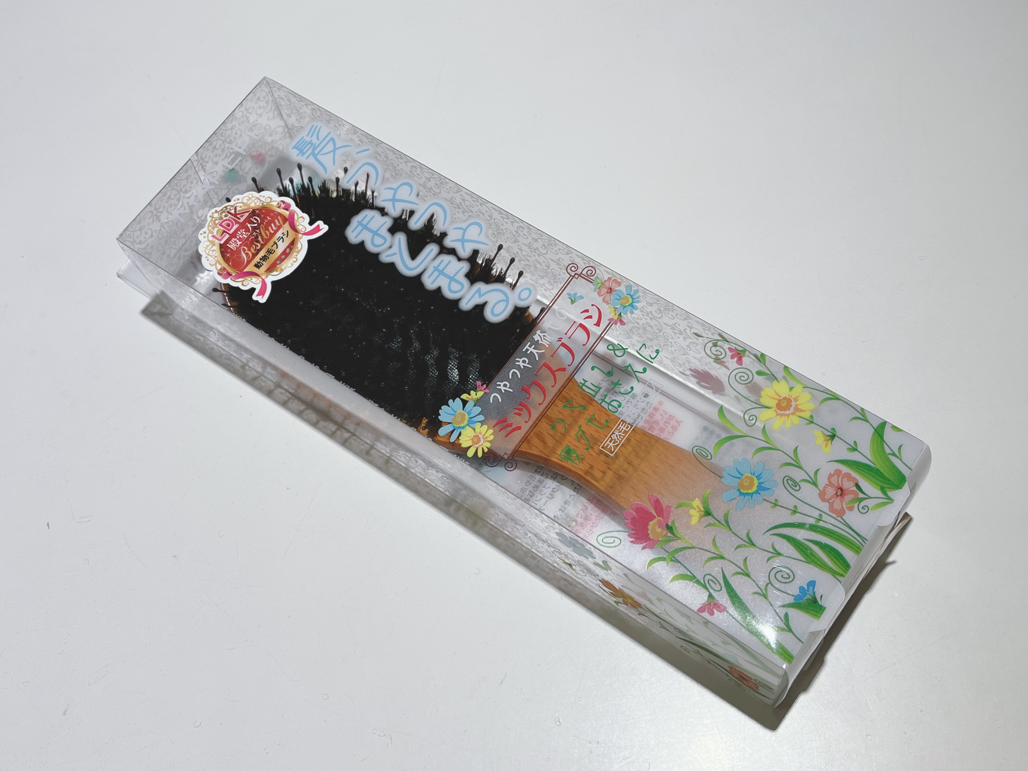 つやつや天然毛のミックスブラシ/マペペ/ヘアブラシを使ったクチコミ（1枚目）