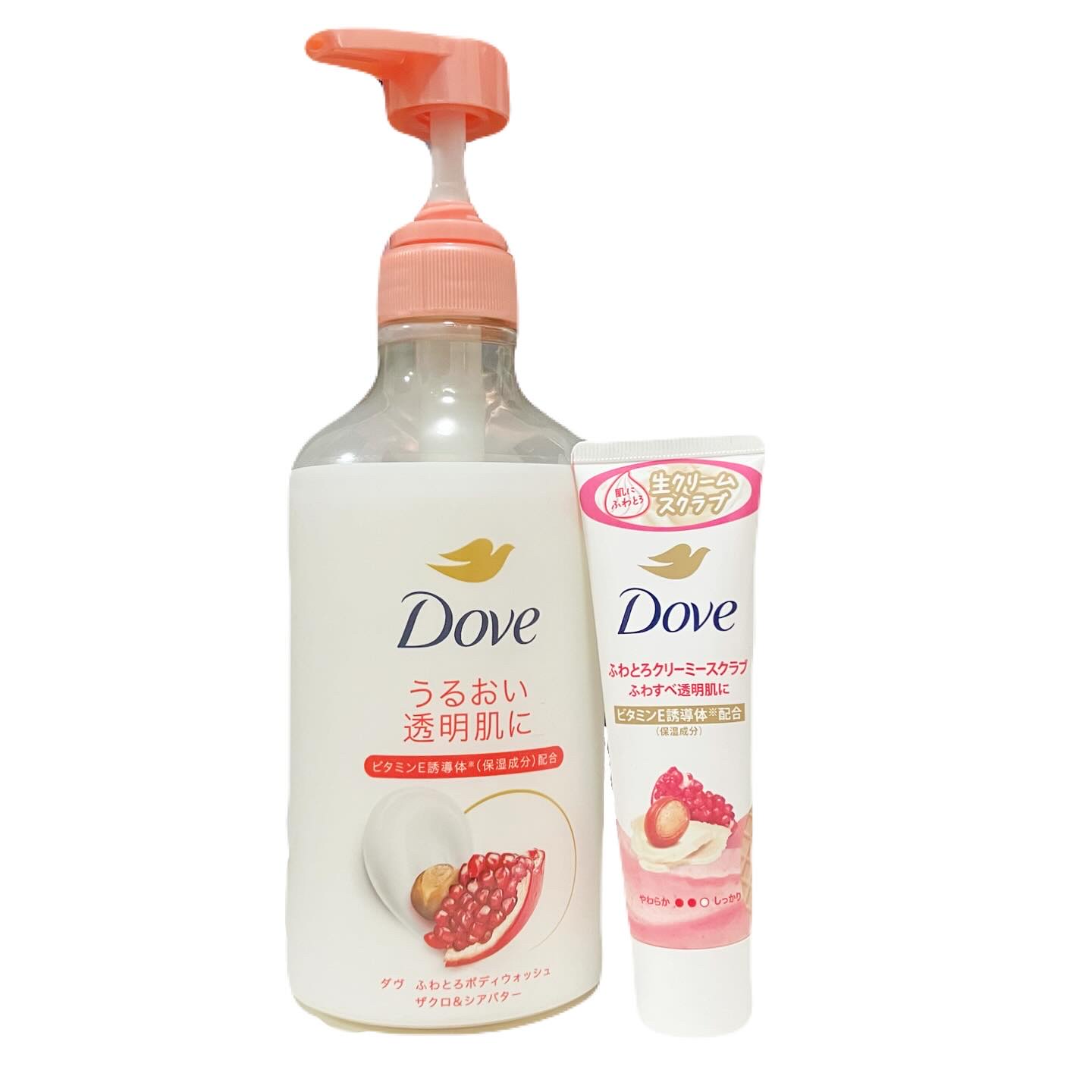 ダヴ ふわとろクリーミースクラブ ザクロ＆シアバター/ダヴ/ボディスクラブを使ったクチコミ（1枚目）