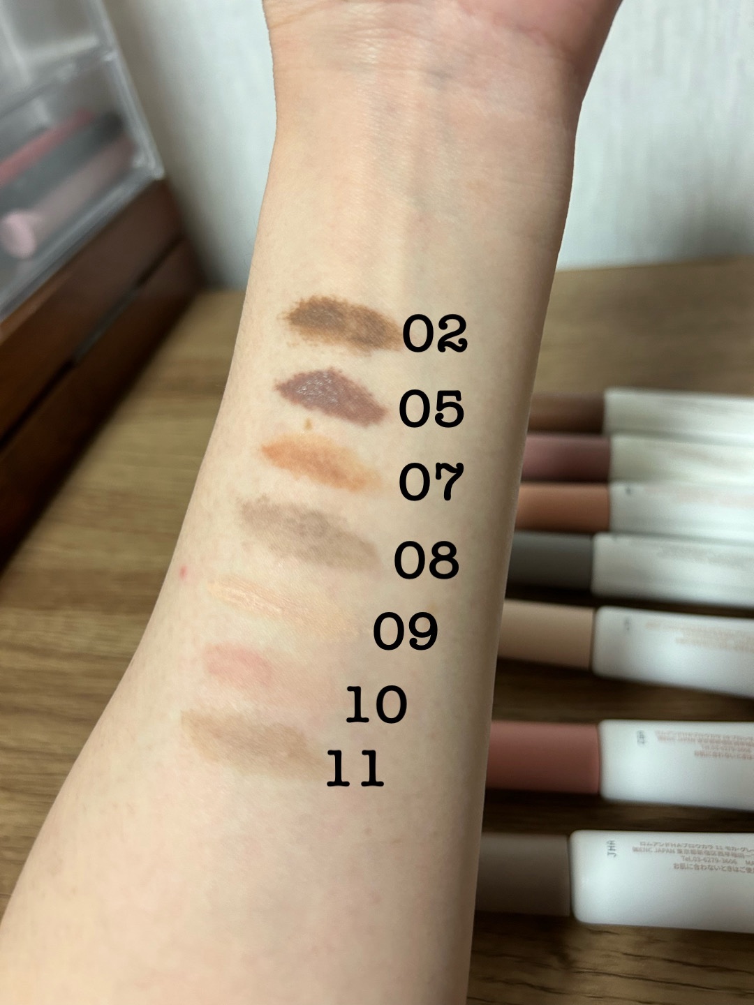 ハンオールブロウカラ/rom&nd/眉マスカラを使ったクチコミ（3枚目）