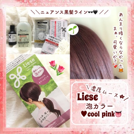 泡カラー/リーゼ/ヘアカラーを使ったクチコミ(1枚目)