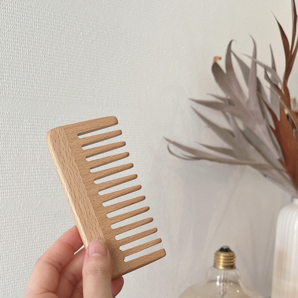 ブナ材ヘアコーム/無印良品/ヘアコームを使ったクチコミ（1枚目）