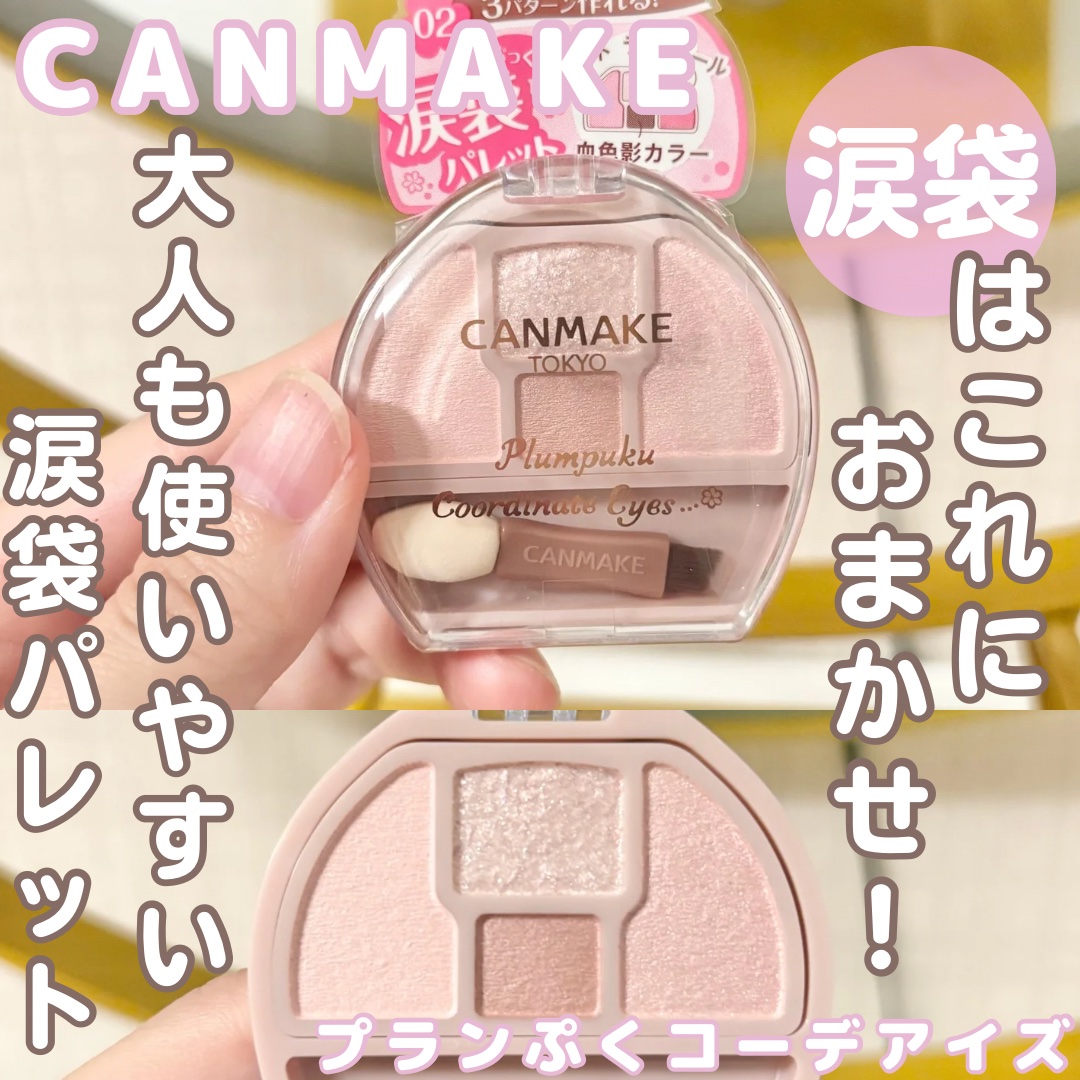 プランぷくコーデアイズ/キャンメイク/パウダーアイシャドウを使ったクチコミ（1枚目）