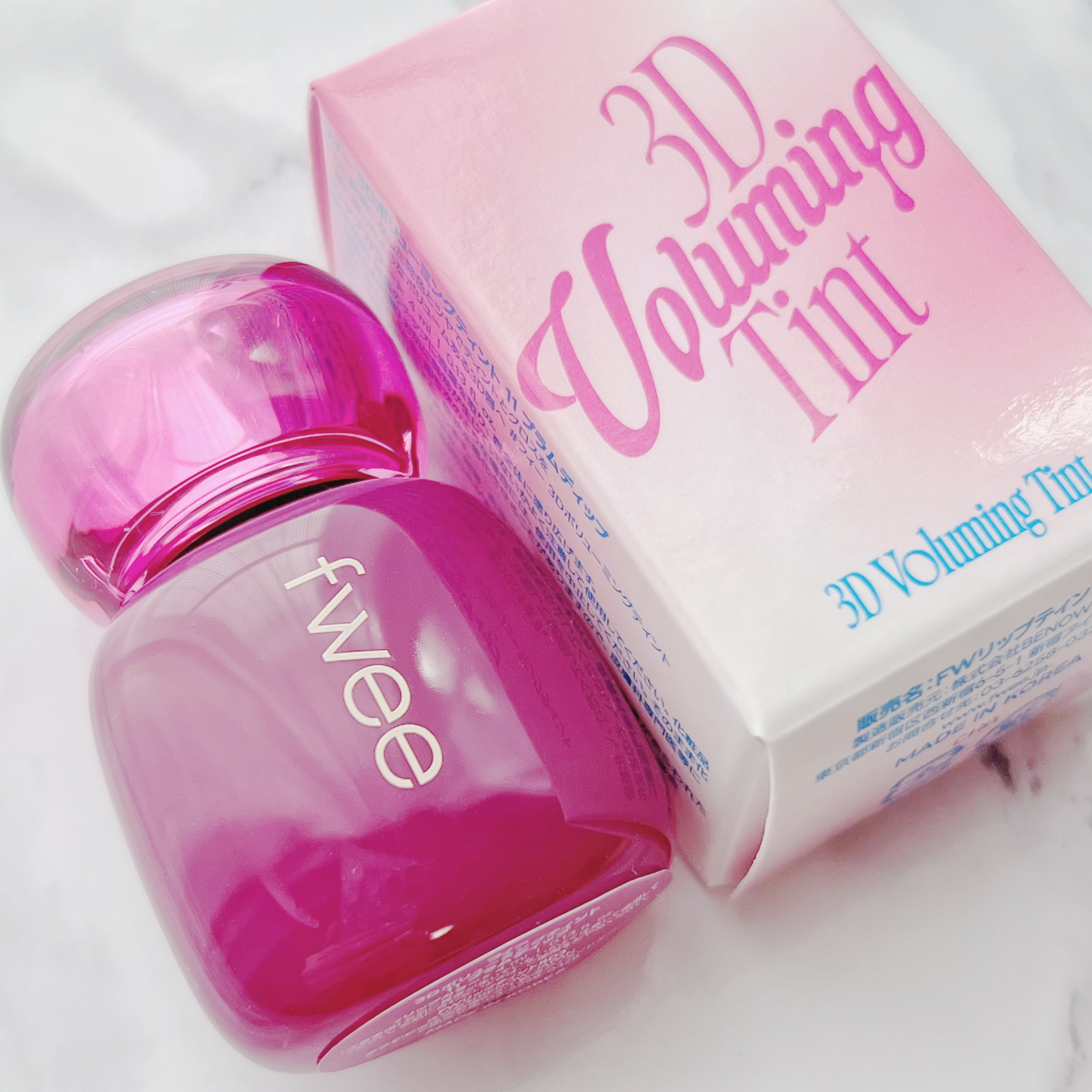 フィー 3Dボリューミングティント 11 プラムディップ/fwee/リップティントを使ったクチコミ（2枚目）