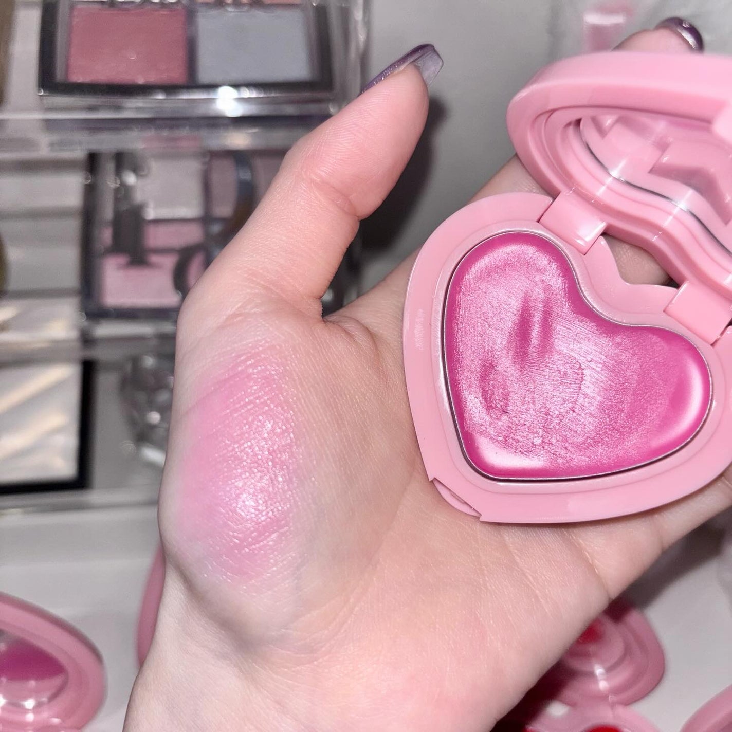 GLOWY CREAM BLUSH/AOU/ジェル・クリームチークを使ったクチコミ(7枚目)