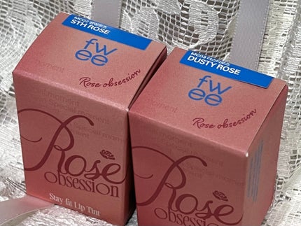 フィー ローズオブセッション ステイフィットティント/fwee/リップティントを使ったクチコミ(2枚目)