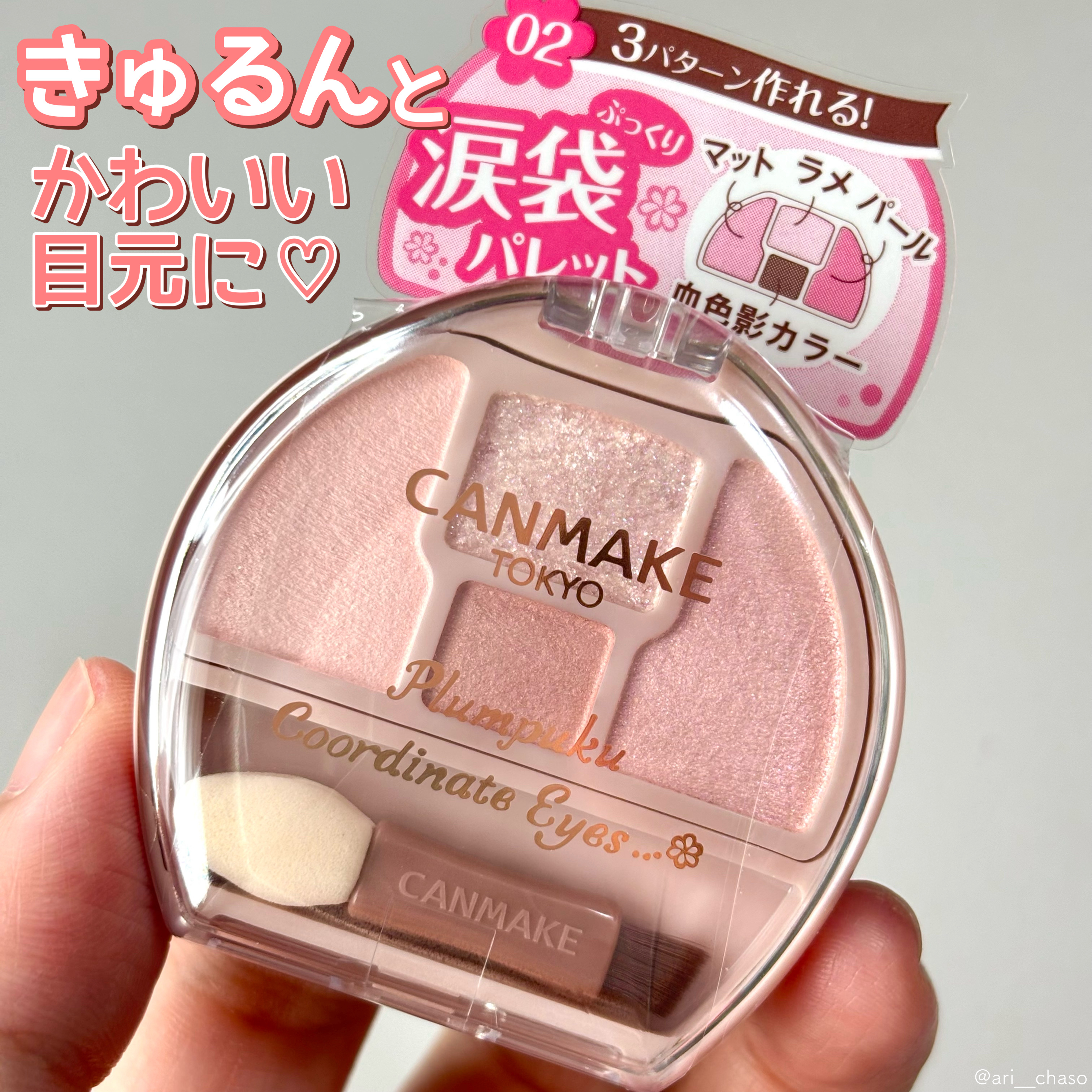 プランぷくコーデアイズ/キャンメイク/パウダーアイシャドウを使ったクチコミ（1枚目）