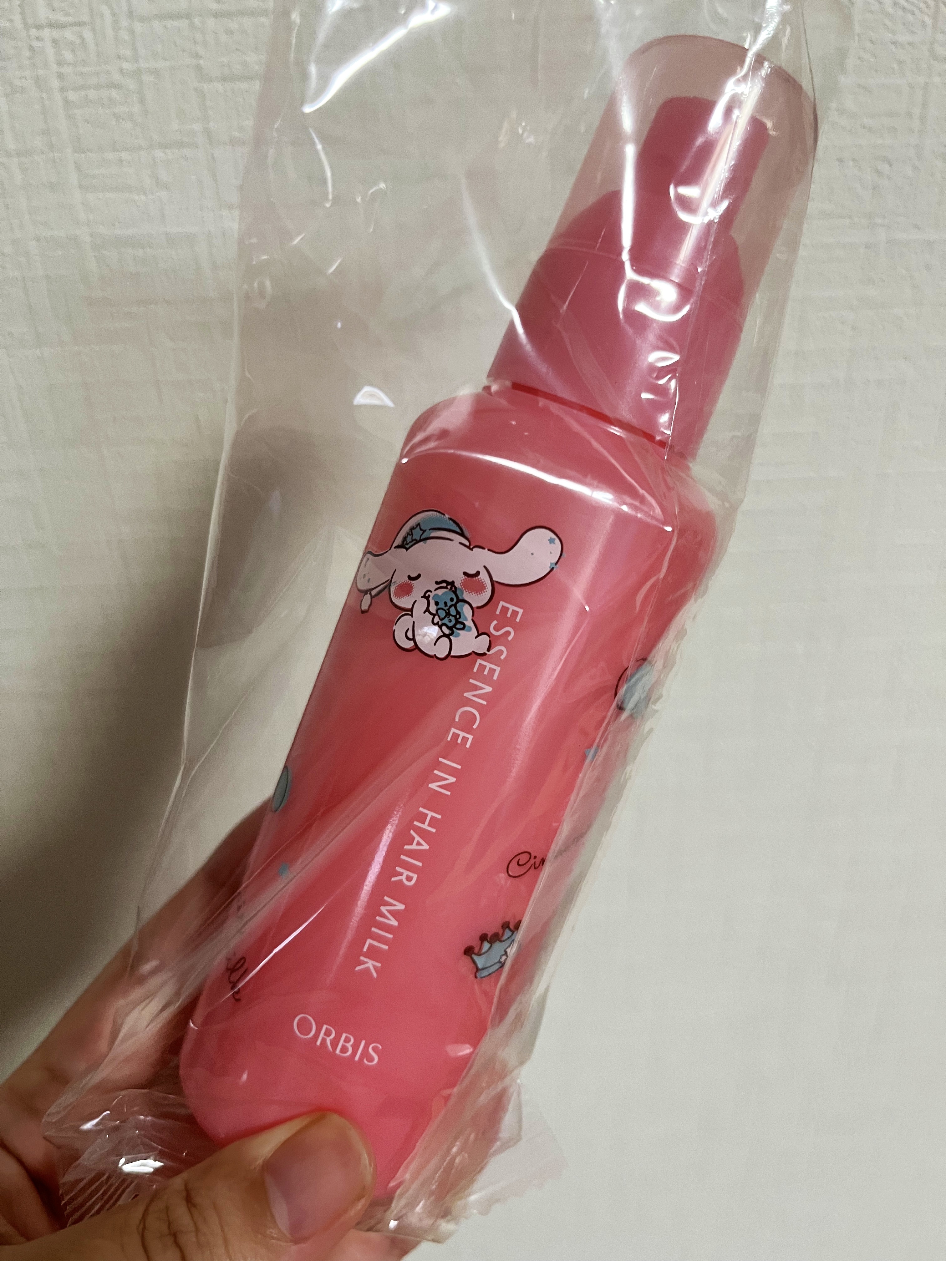 エッセンスインヘアミルク 限定ボトル 140g（シナモロール）/オルビス/ヘアミルクを使ったクチコミ（1枚目）