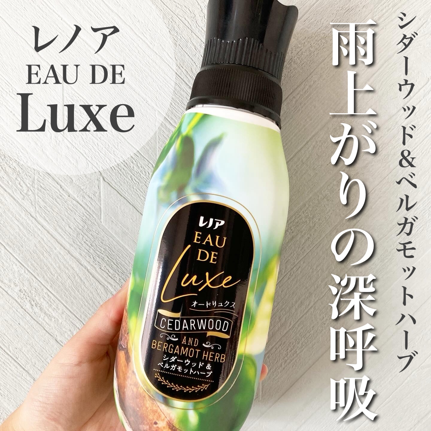 レノア オードリュクス　シダーウッド＆ベルガモットハーブの香り/レノア/柔軟剤を使ったクチコミ（1枚目）