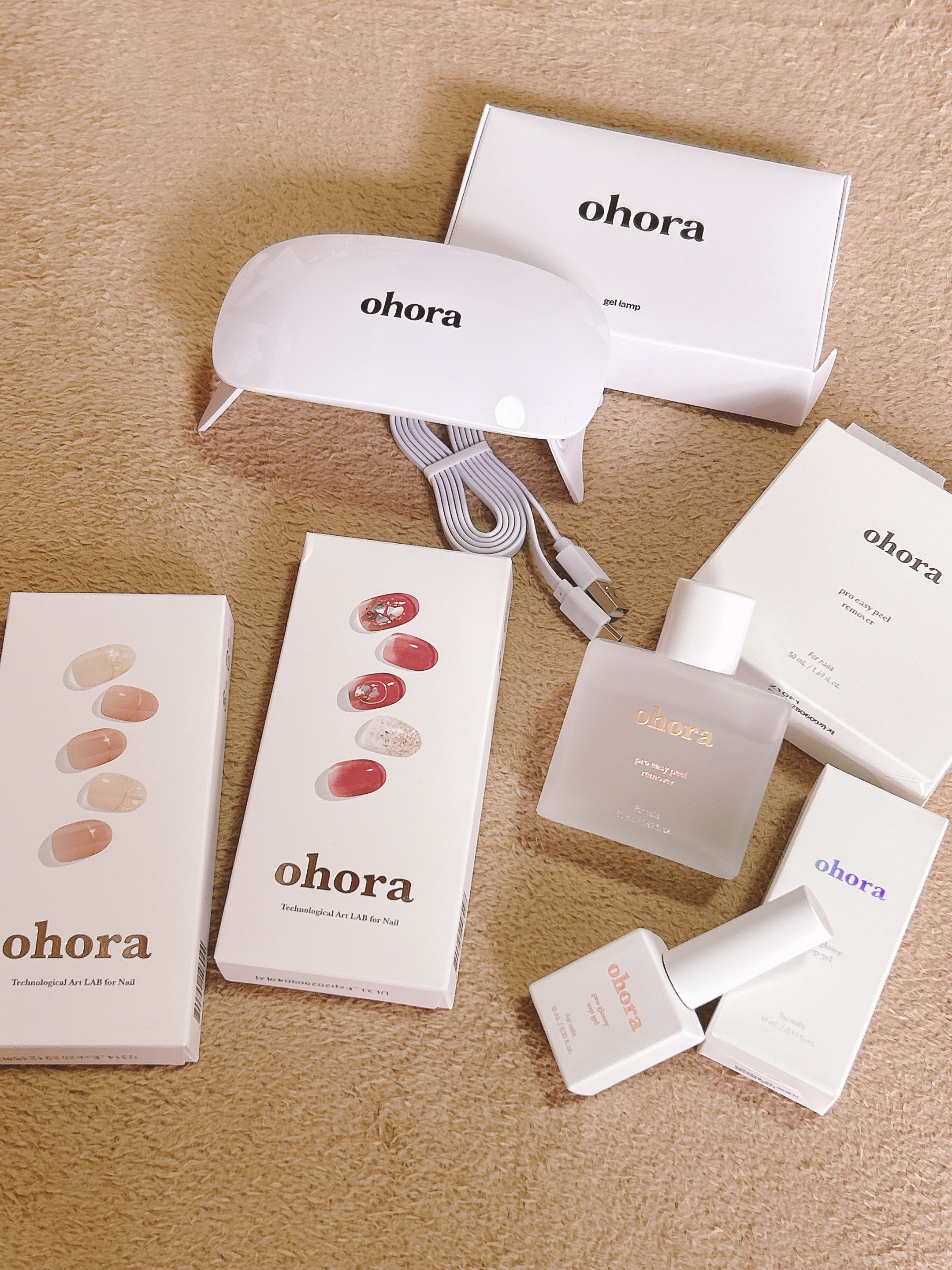 セミキュアジェルネイル（ハンド）/ohora/ネイルシールを使ったクチコミ（2枚目）