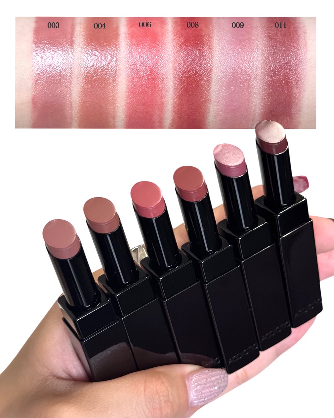 アディクション ザ リップスティック グレイズドボム 009 Faintly/ADDICTION/口紅を使ったクチコミ（3枚目）