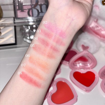 GLOWY CREAM BLUSH/AOU/ジェル・クリームチークを使ったクチコミ(8枚目)