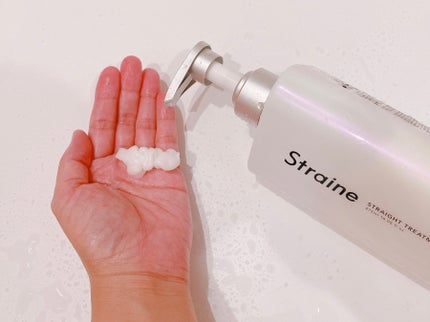ストレートシャンプー/ストレートトリートメント ホワイトブロッサムの香り/Straine/市販シャンプーを使ったクチコミ(2枚目)