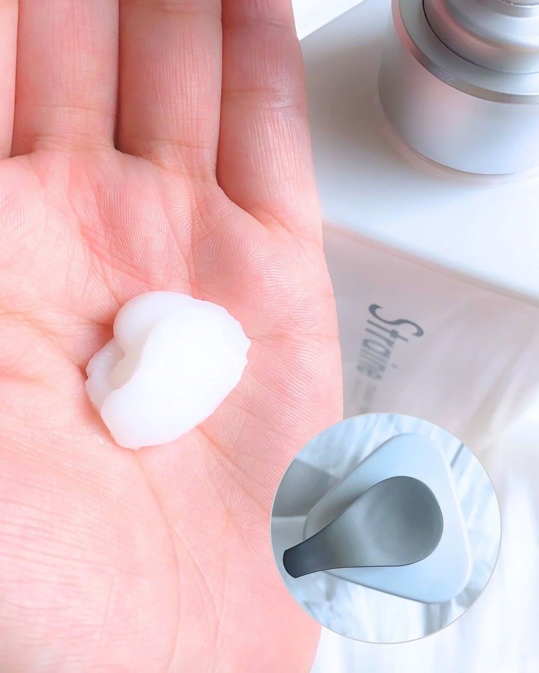 ストレートシャンプー/ストレートトリートメント ホワイトブロッサムの香り/Straine/市販シャンプーを使ったクチコミ(5枚目)