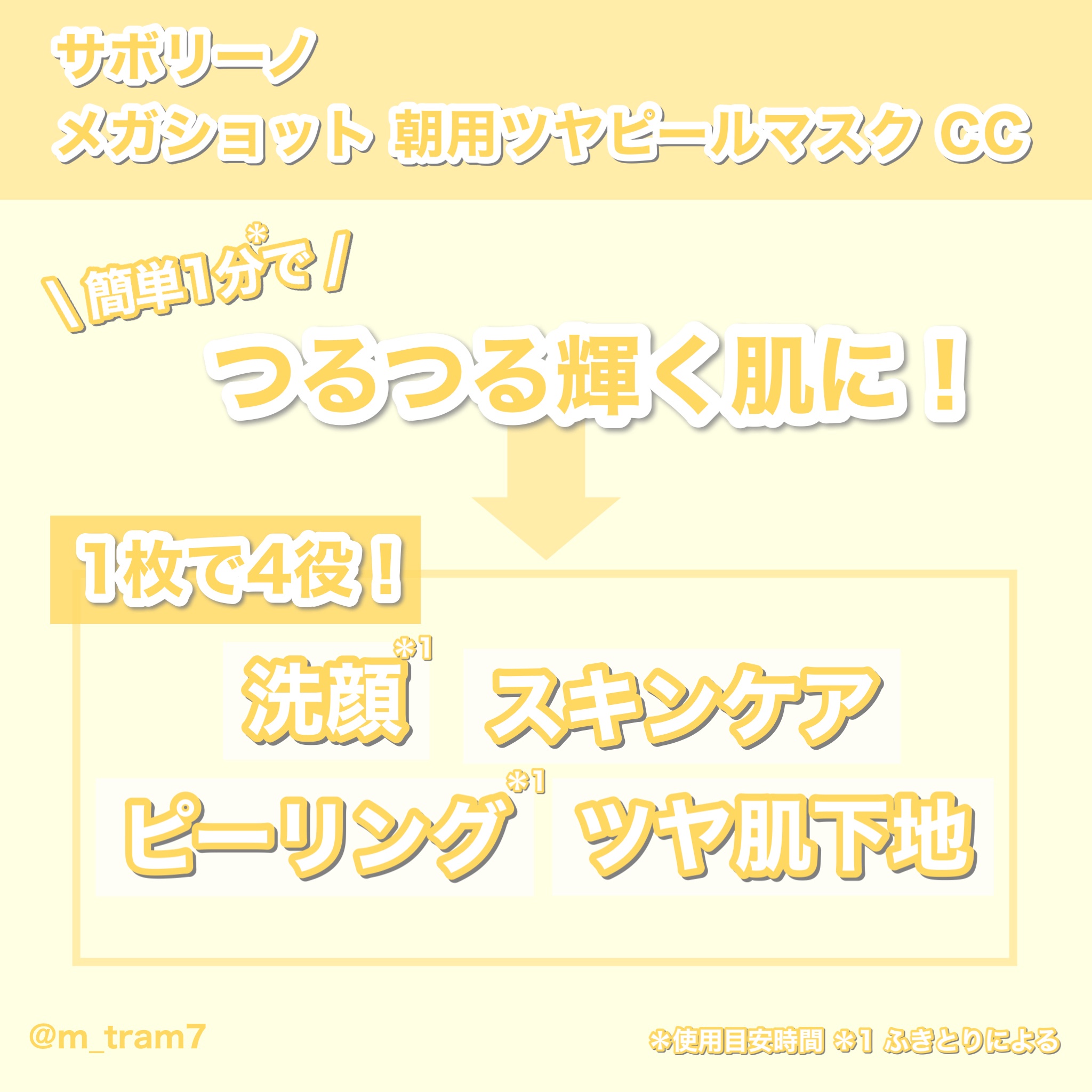 サボリーノ メガショット 朝用ツヤピールマスク CC/サボリーノ/シートマスク・パックを使ったクチコミ（2枚目）