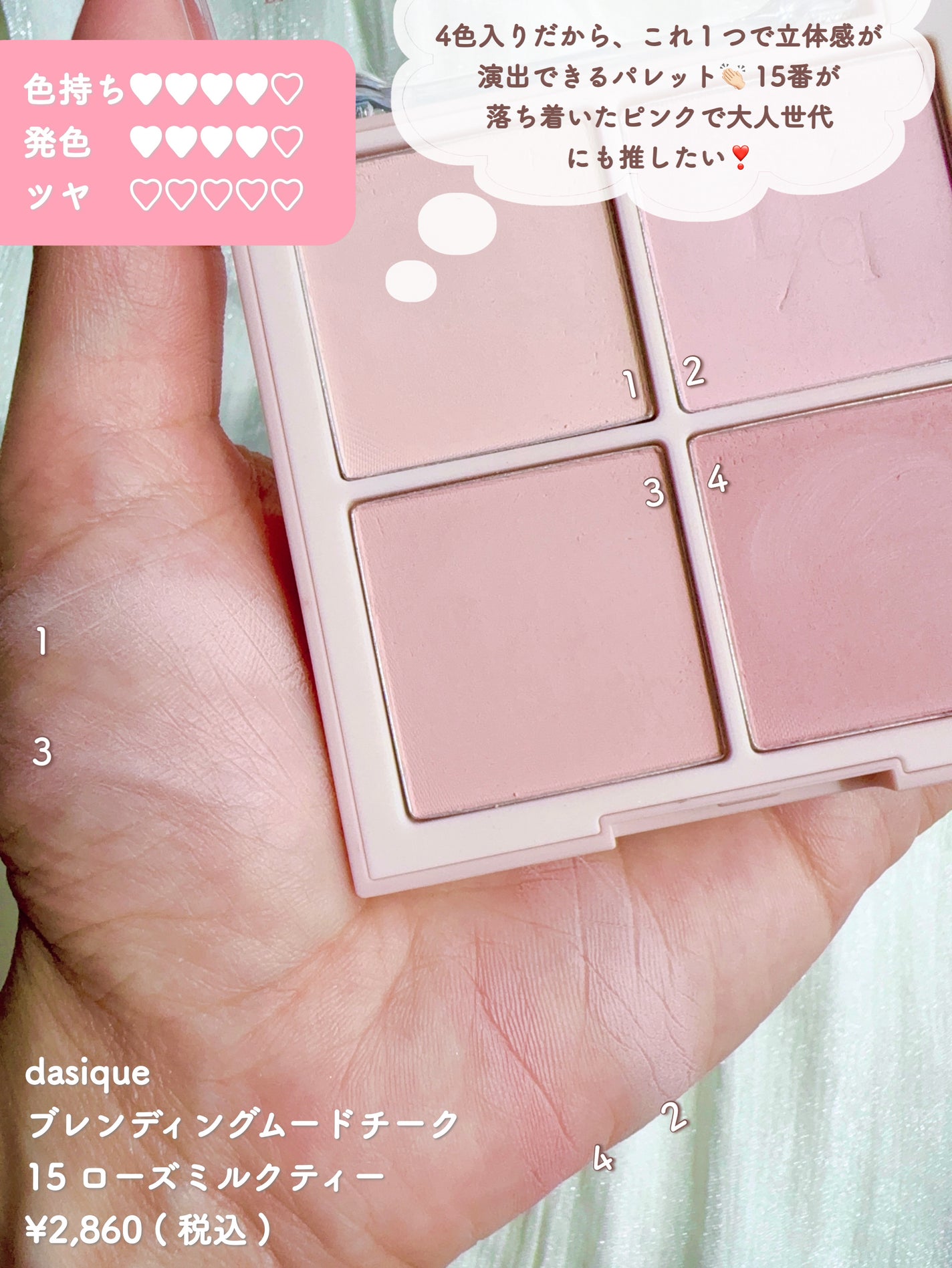 ブラーフィニシュブラッシャー/Dinto/パウダーチークを使ったクチコミ(4枚目)