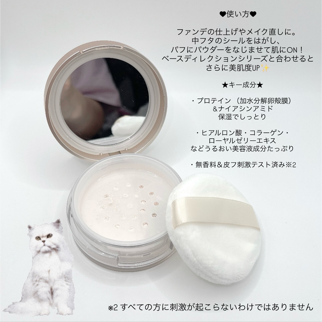 キスミー　フェルム　ベースディレクション　ポテンシャライズルースパウダー/キスミー/ルースパウダーを使ったクチコミ（3枚目）