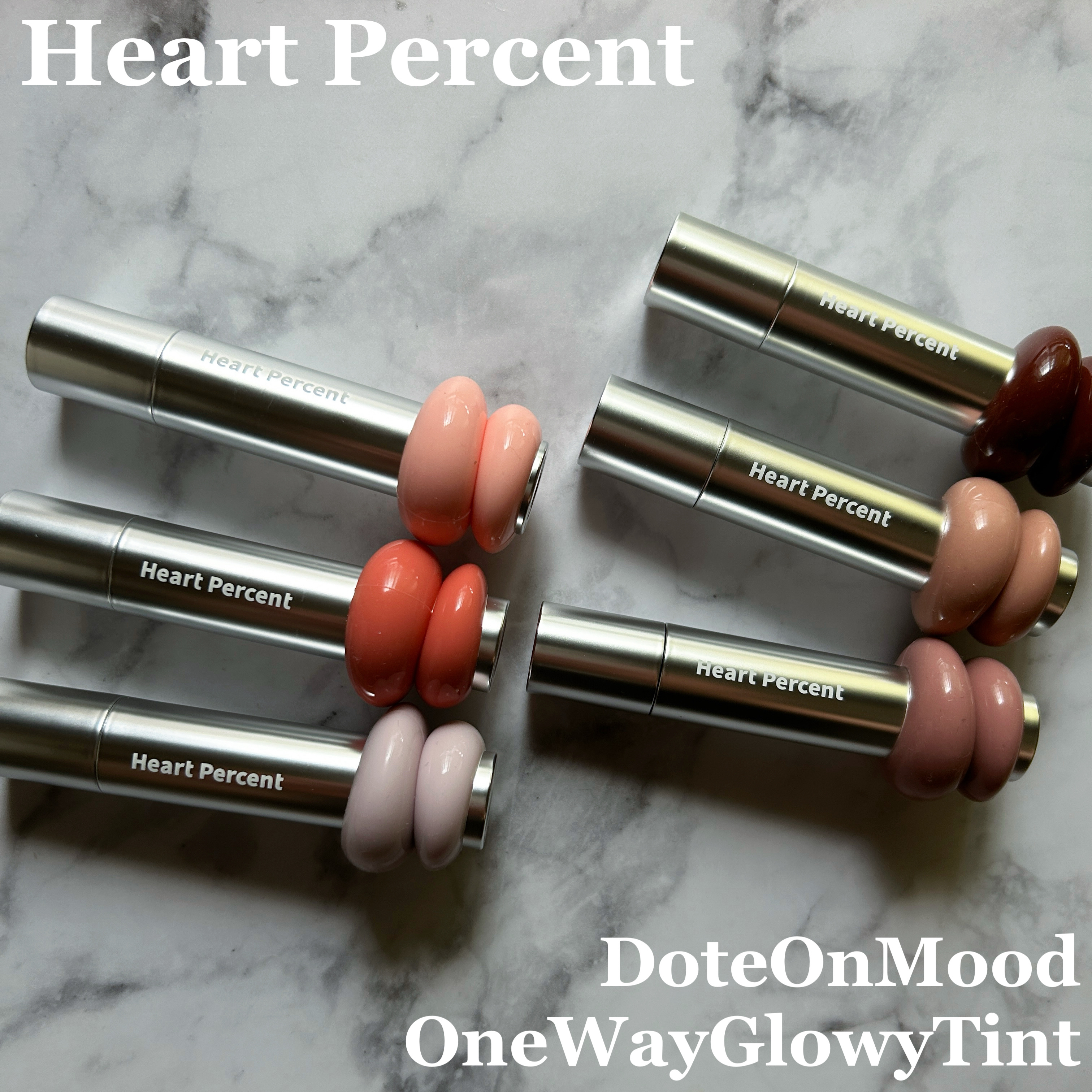 ドットオンムードワンウェイグロイティント/Heart Percent/リップティントを使ったクチコミ（1枚目）