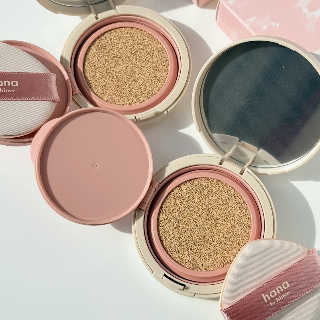 レイヤーフィットクッション 01 アイボリー/hana by hince/クッションファンデーションを使ったクチコミ（3枚目）