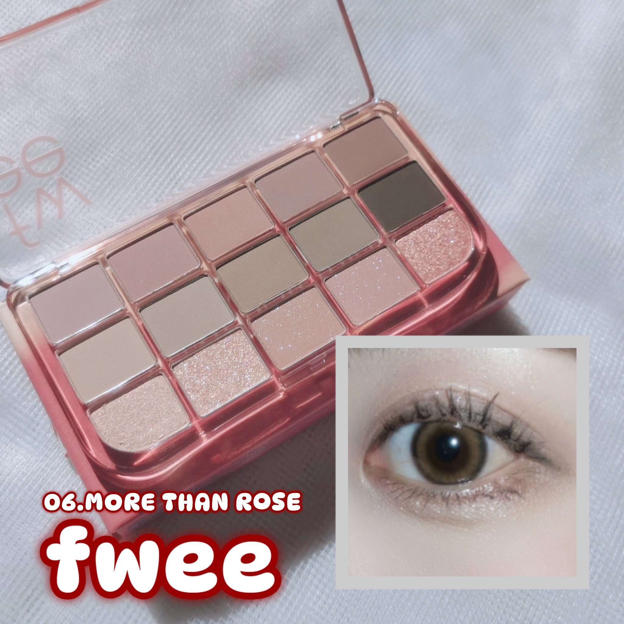 フィー モアムードアイパレット/fwee/アイシャドウパレットを使ったクチコミ（2枚目）