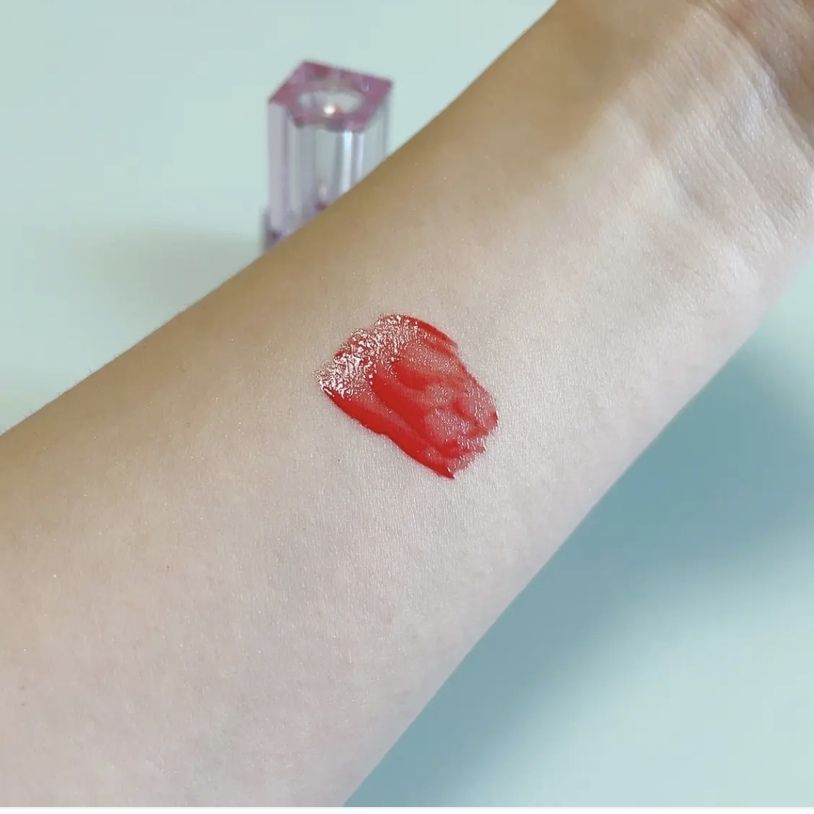 ウォーター ベアー ティント 04 オール ライト ピーチ(ALL RIGHT PEACH)/PERIPERA/リップティントを使ったクチコミ（2枚目）