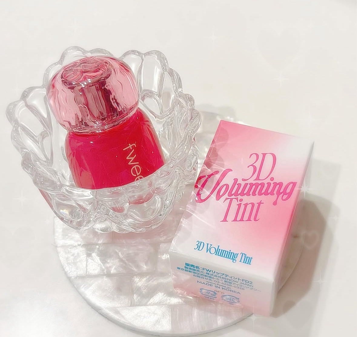 フィー 3Dボリューミングティント/fwee/リップティントを使ったクチコミ(1枚目)