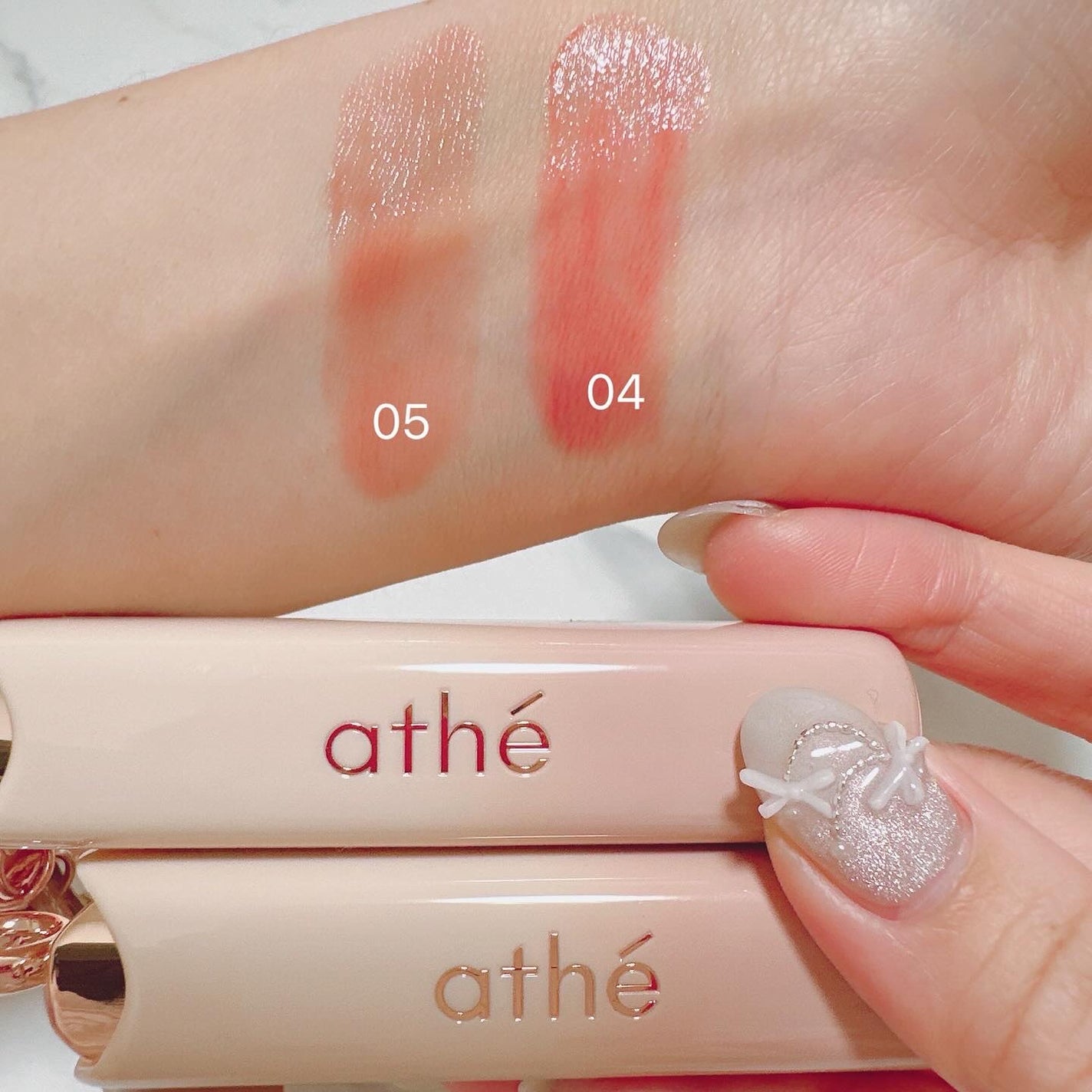 オーセンティック リップ グローイ バーム/athé/口紅を使ったクチコミ(2枚目)