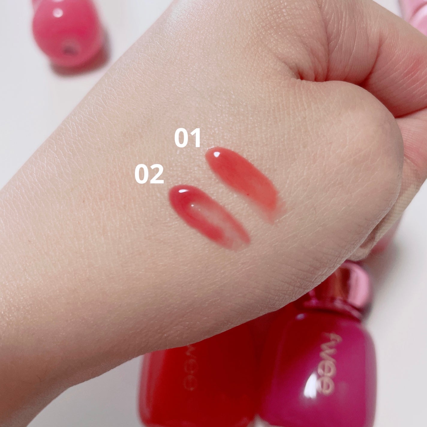 フィー 3Dボリューミングティント/fwee/リップティントを使ったクチコミ(2枚目)