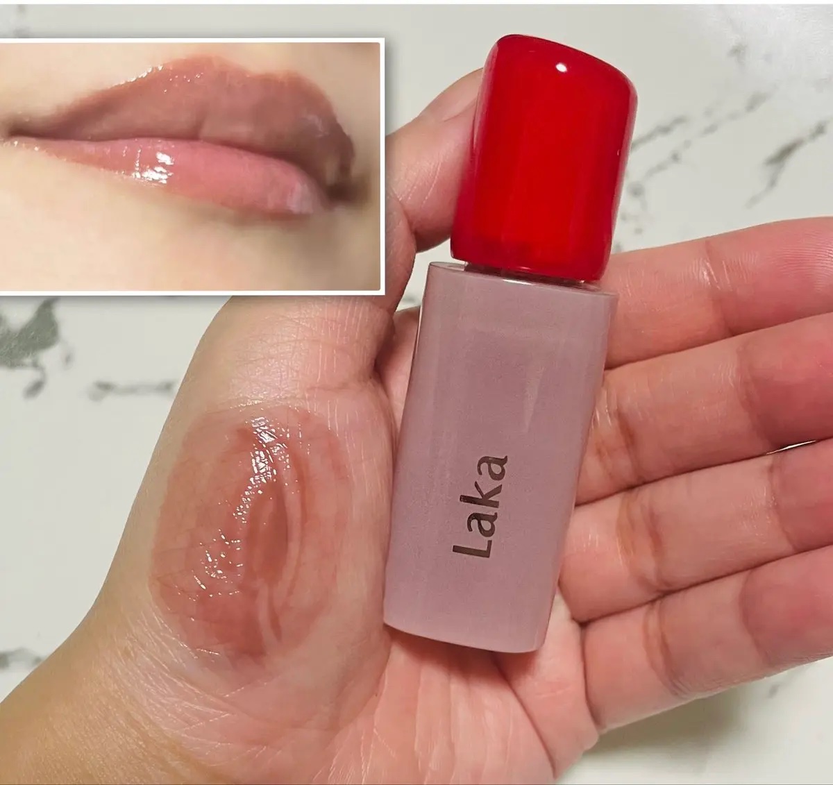 ポッピングバルーンティント/Laka/リップティントを使ったクチコミ（2枚目）