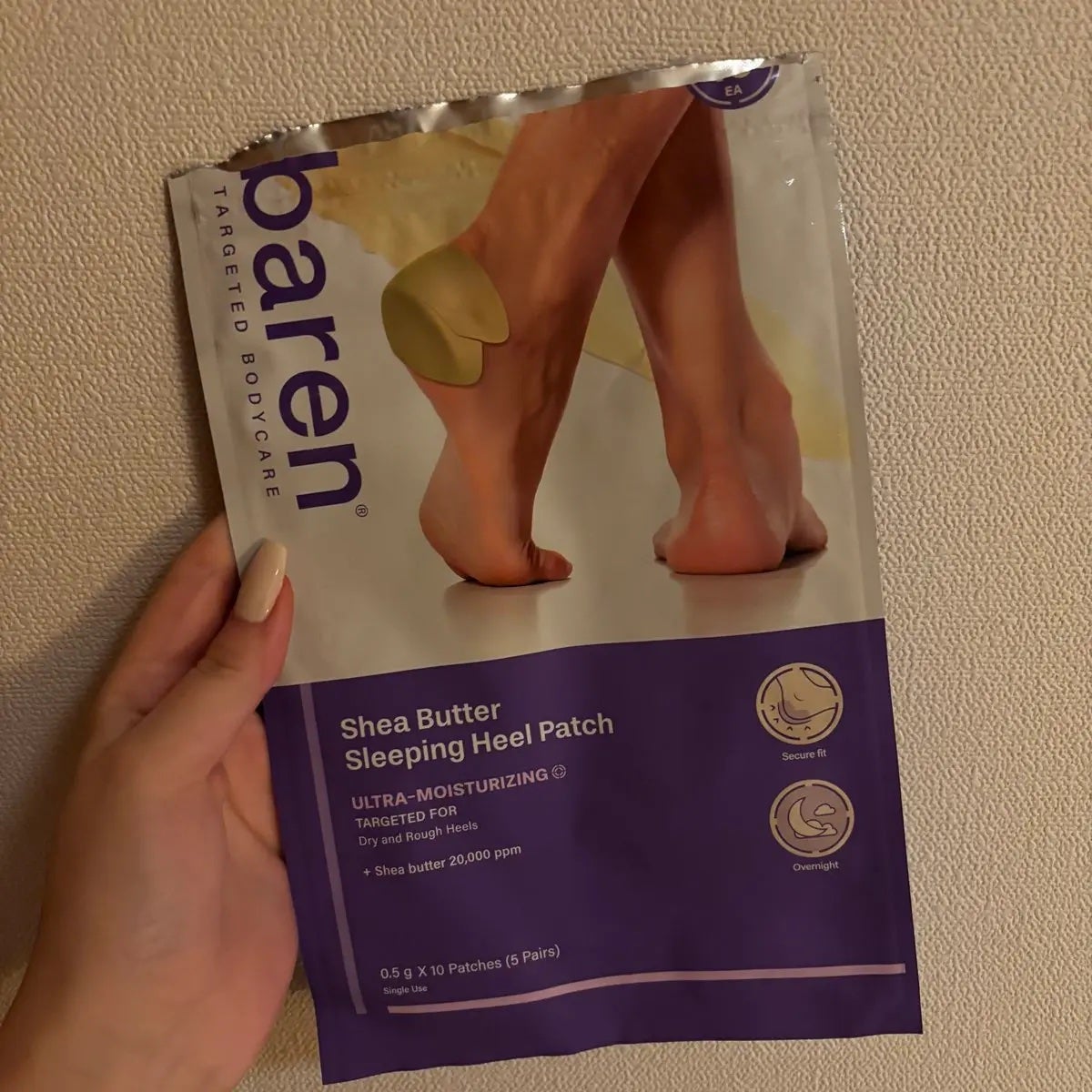 シアバター スリーピング ヒール パッチ/BAREN/レッグ・フットケアを使ったクチコミ(1枚目)