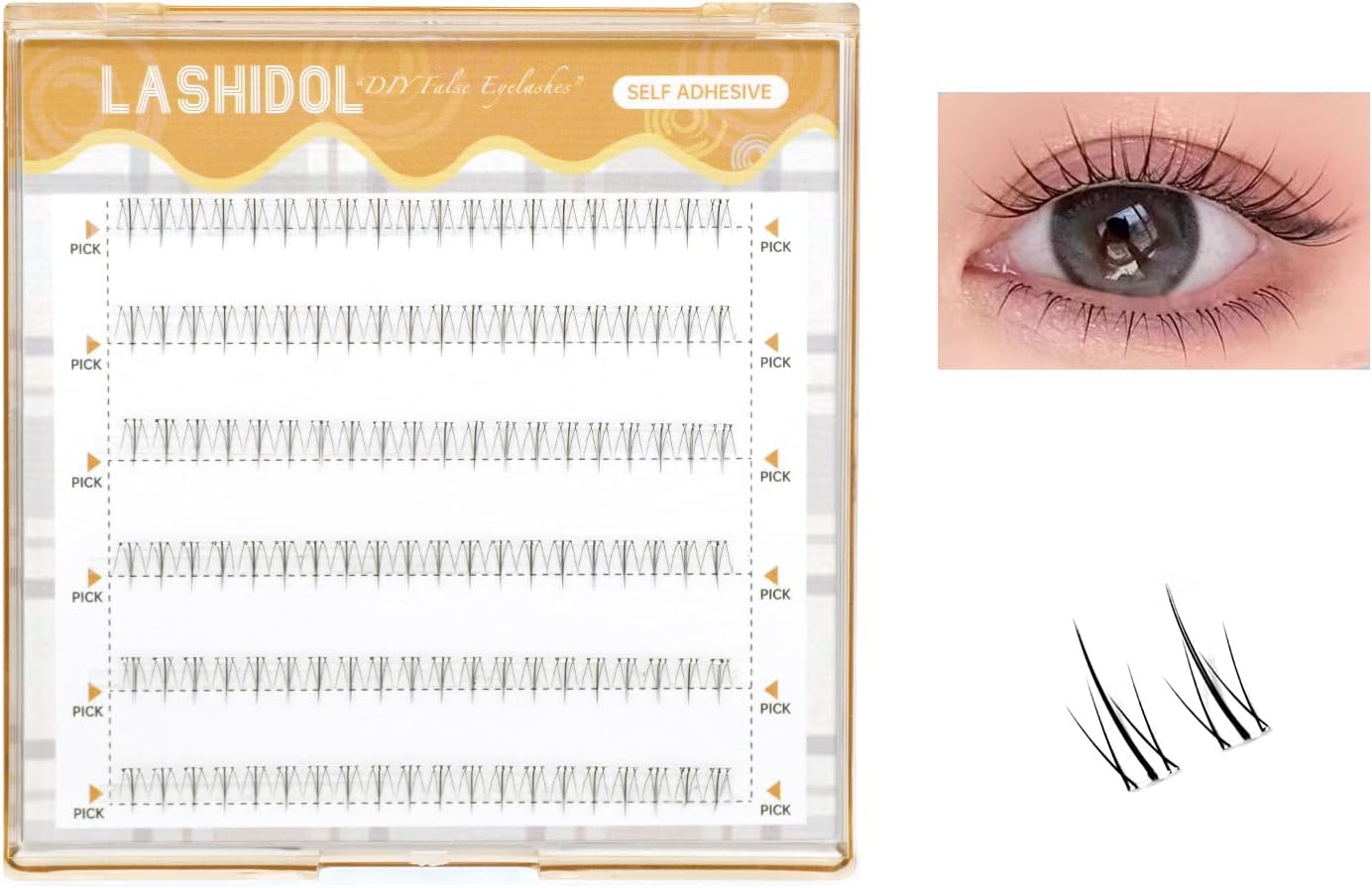 LASHIDOL LASHIDOL 小さな炎のブラック下まつげ