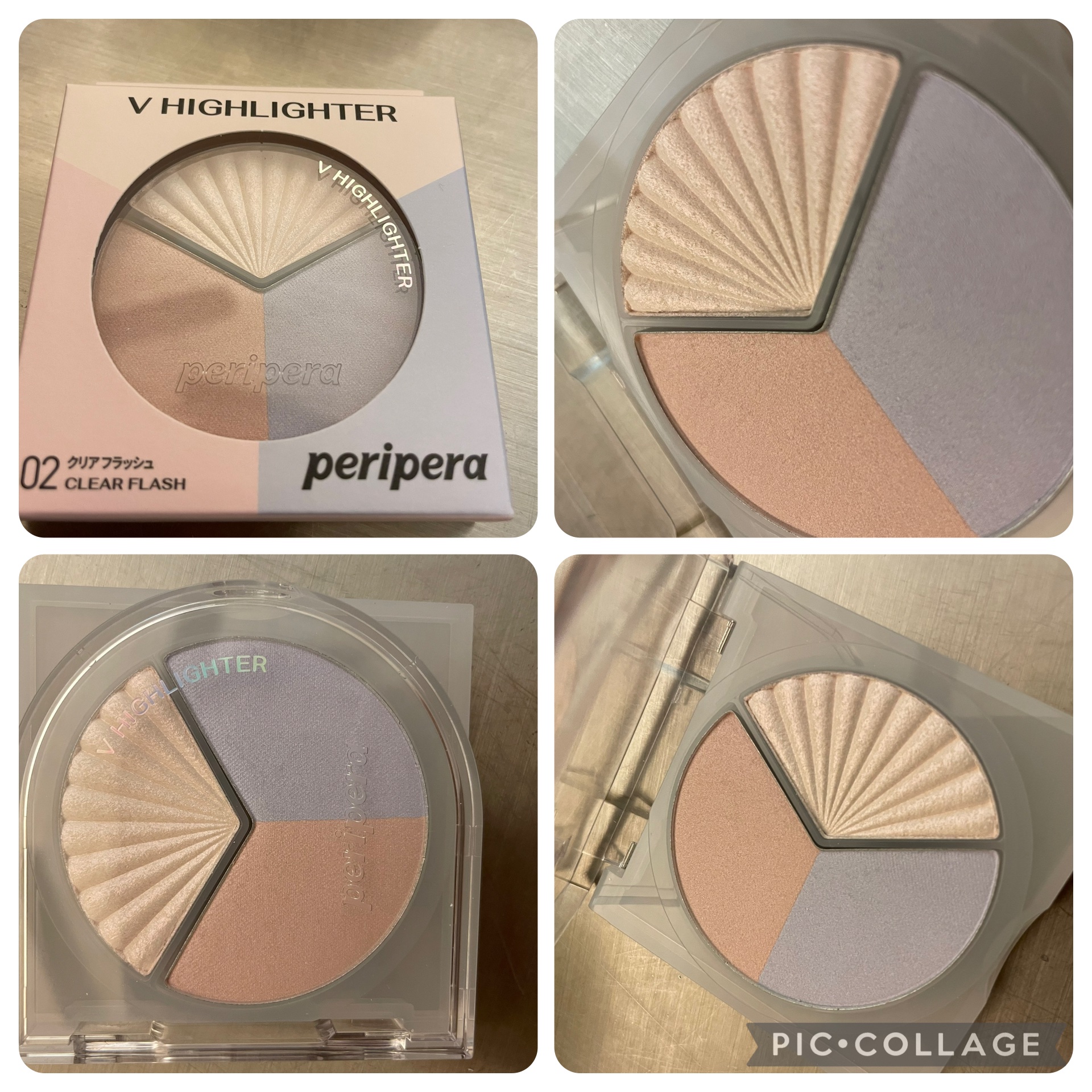 ブイ ハイライター 02 CLEAR FLASH/PERIPERA/ハイライト・シェーディングを使ったクチコミ（1枚目）