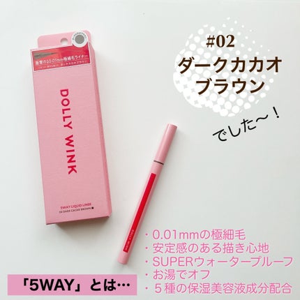 5WAYリキッドライナー/ドーリーウインク/リキッドアイライナーを使ったクチコミ(3枚目)