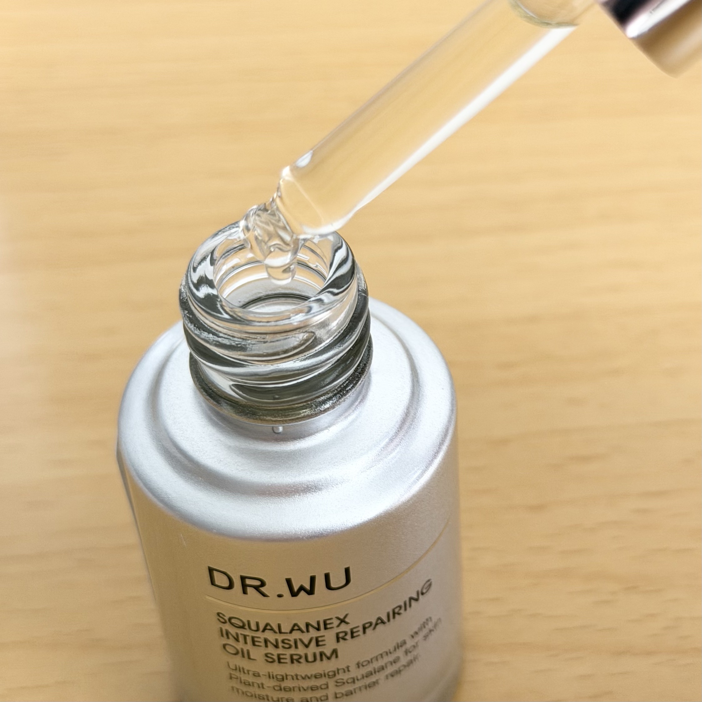 スクワランエクス リペア オイルセラム	（旧 エイジバーサル リペア オイルセラム）					/DR.WU/フェイスオイルを使ったクチコミ（2枚目）