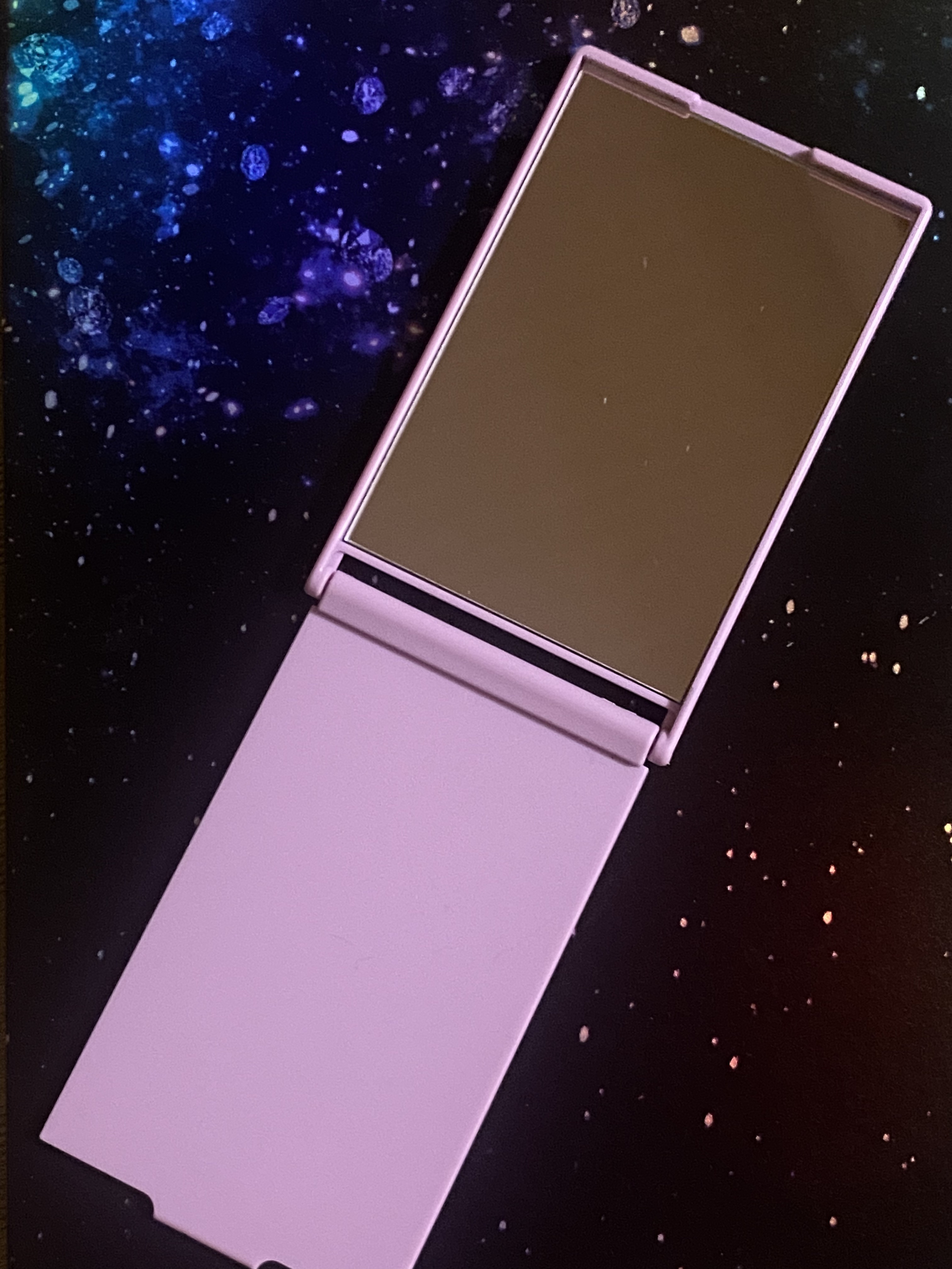 リアルックミラー ミニ パープル(定番)/ロージーローザ/その他化粧小物を使ったクチコミ（2枚目）