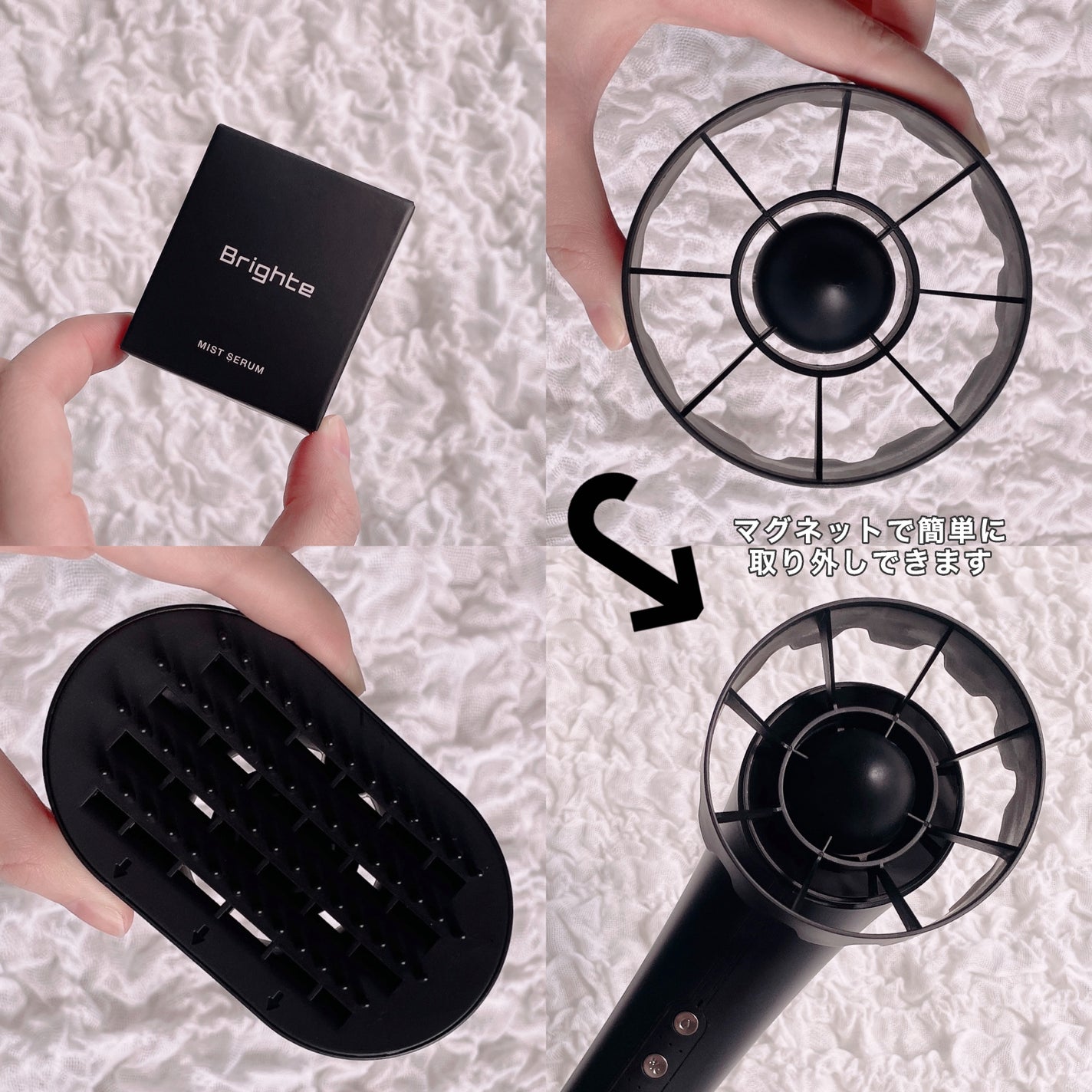 SHOWER DRYER/Brighte/ドライヤーを使ったクチコミ(6枚目)