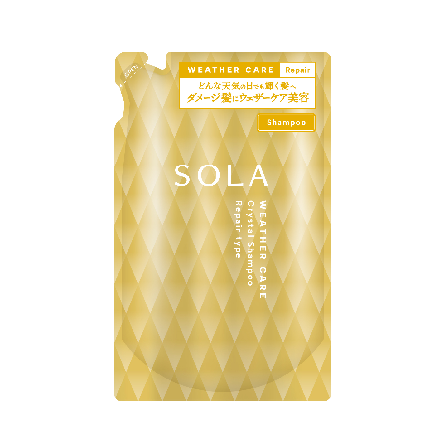 ソラ ウェザーケア クリスタル シャンプー/ヘアトリートメント リペアタイプ シャンプー詰め替え320ｍL