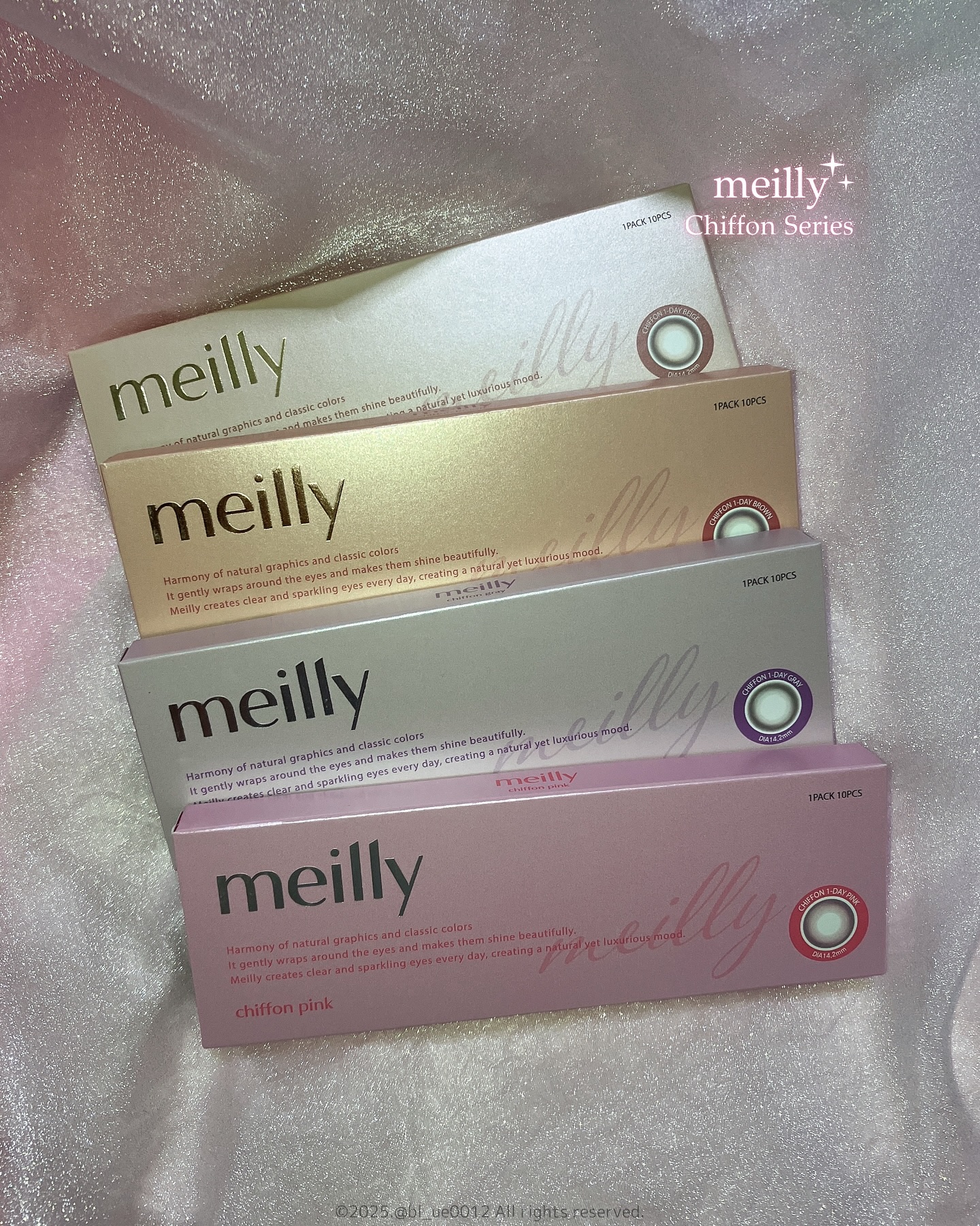 chiffon/meilly/ワンデー（１DAY）カラコンを使ったクチコミ（2枚目）