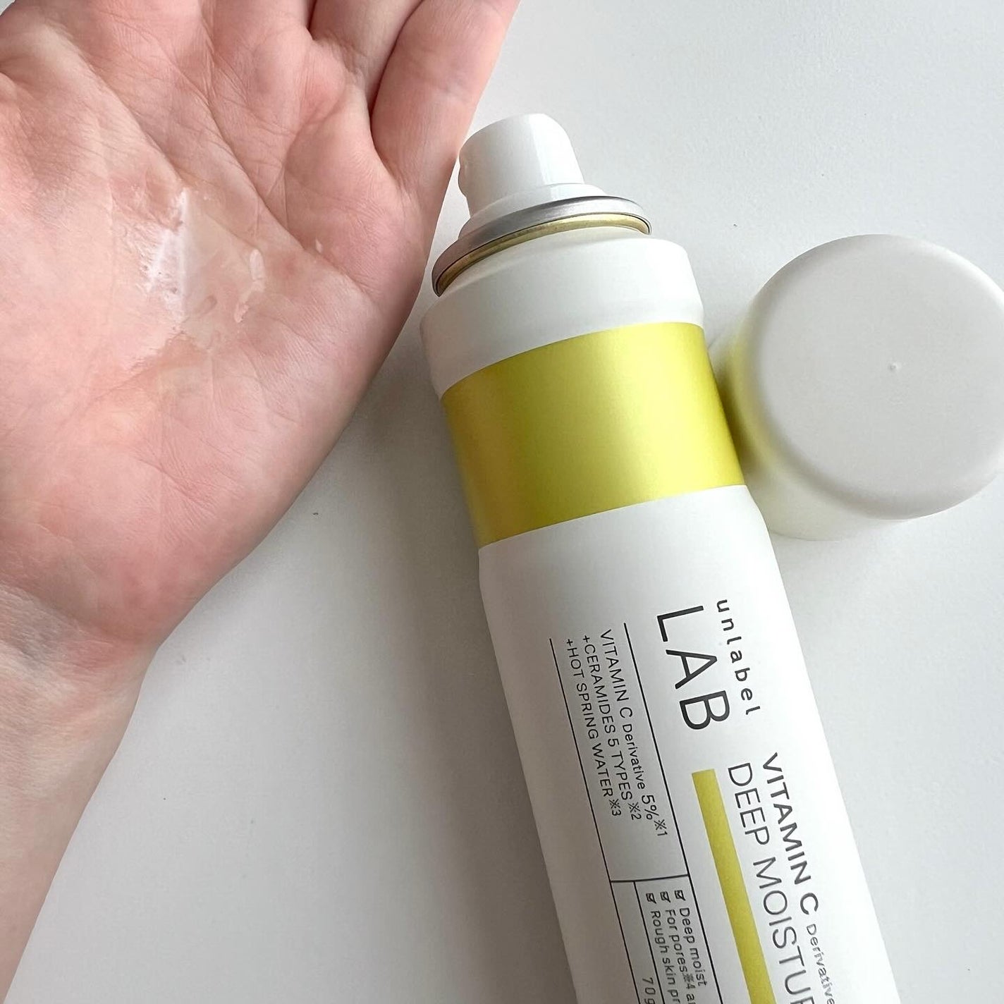 アンレーベル V ディープモイスチャーミスト/unlabel/ミスト状化粧水を使ったクチコミ(3枚目)