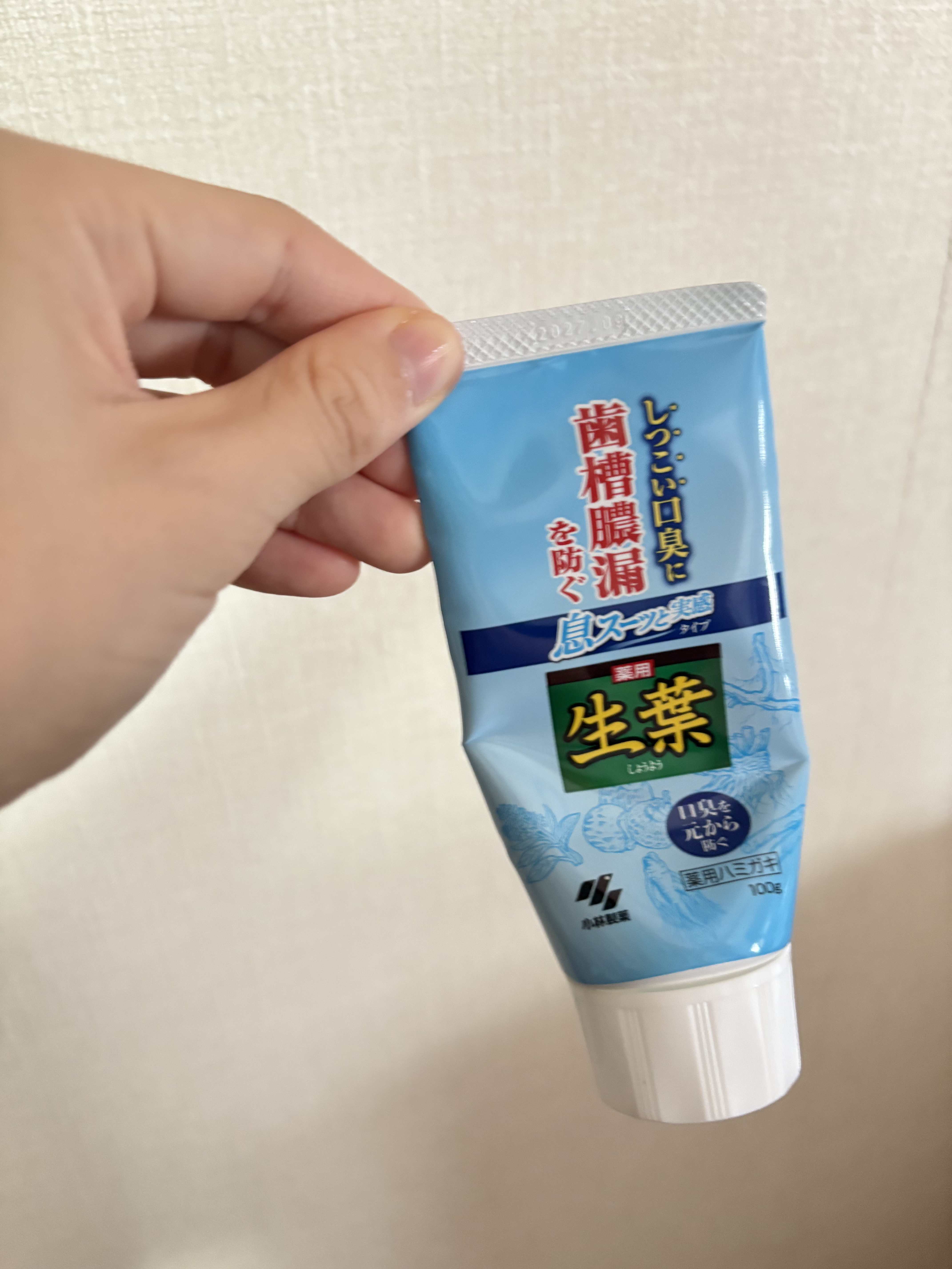 薬用歯みがき 生葉/小林製薬/歯磨き粉を使ったクチコミ（1枚目）