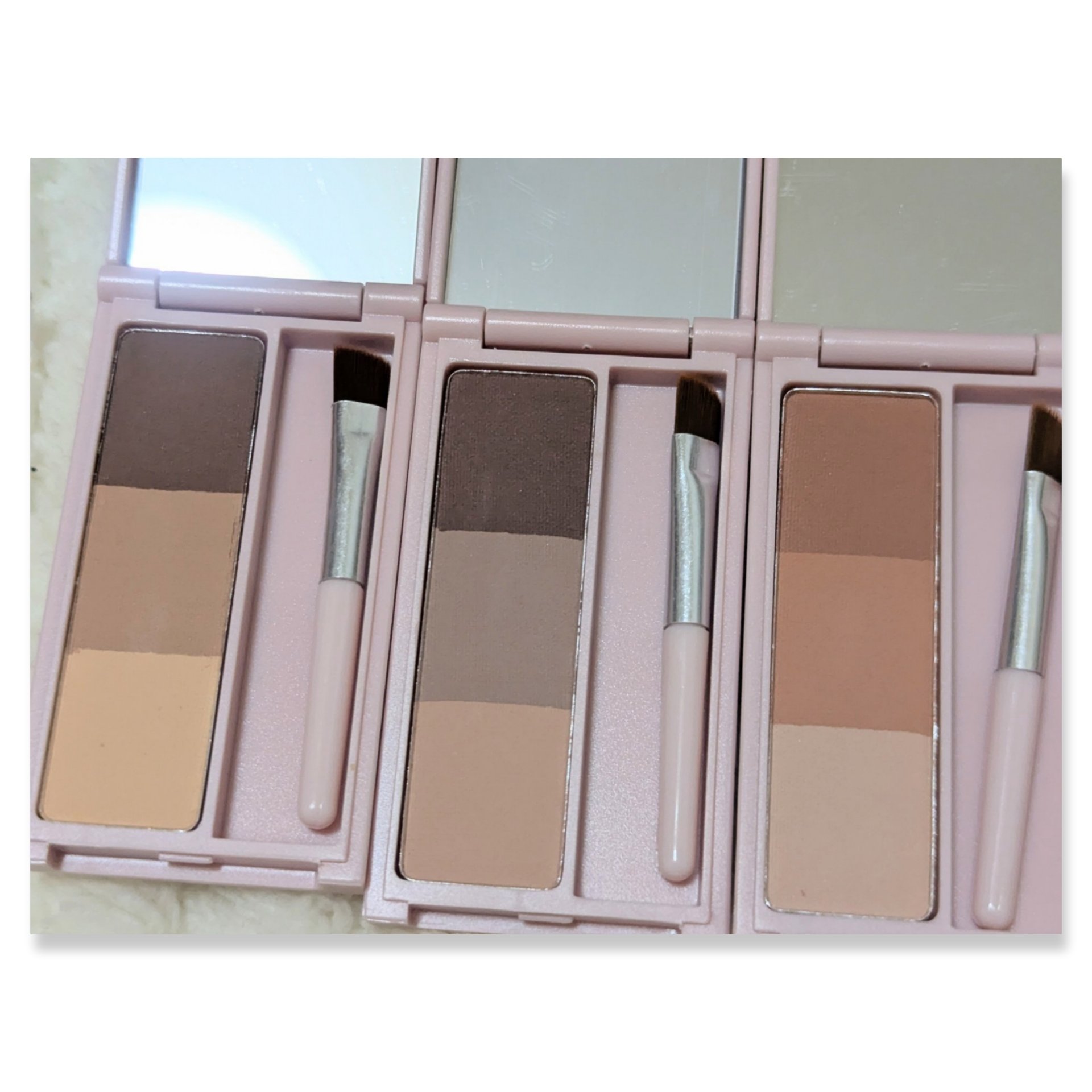 KM アイブロウパウダー/DAISO/パウダーアイブロウを使ったクチコミ（2枚目）