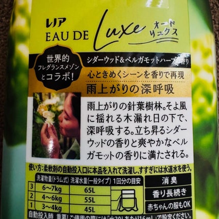 レノア オードリュクス シダーウッド&ベルガモットハーブの香り/レノア/柔軟剤を使ったクチコミ(3枚目)